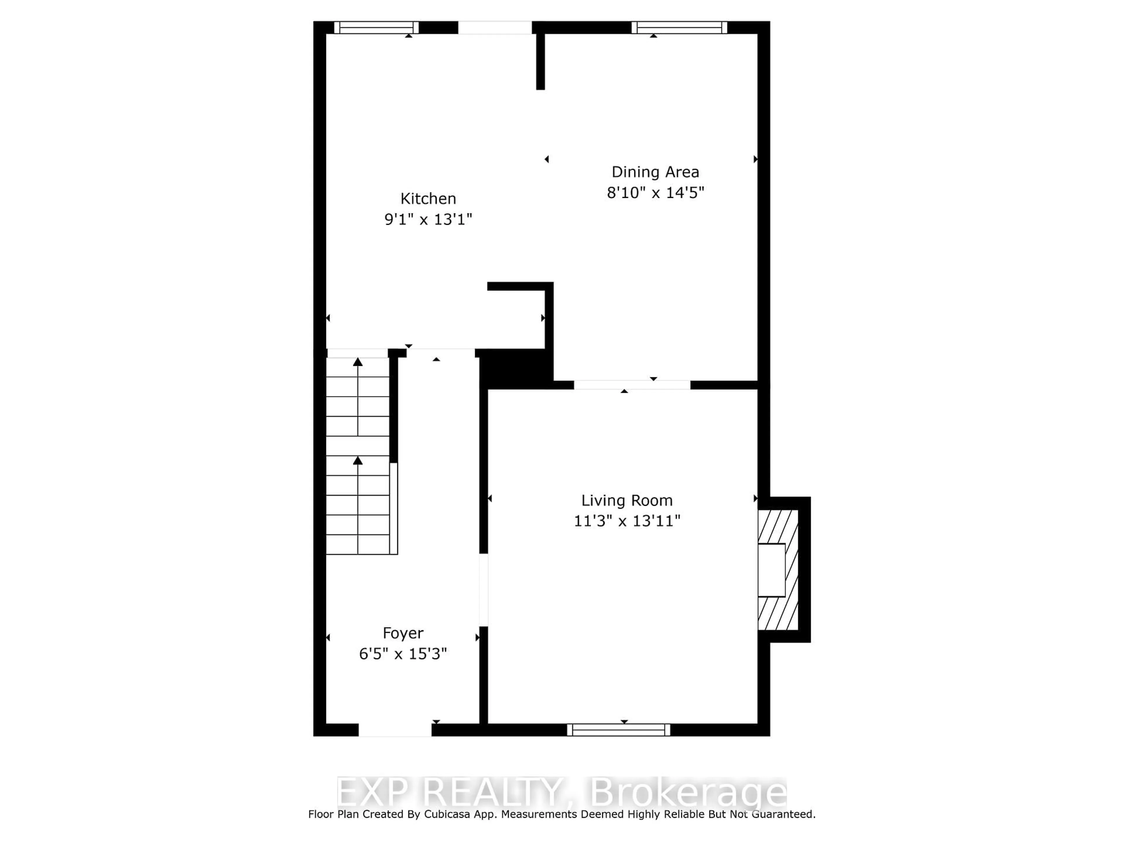 Floor plan for 96 Belmont Ave, Hamilton Ontario L8L 7M1