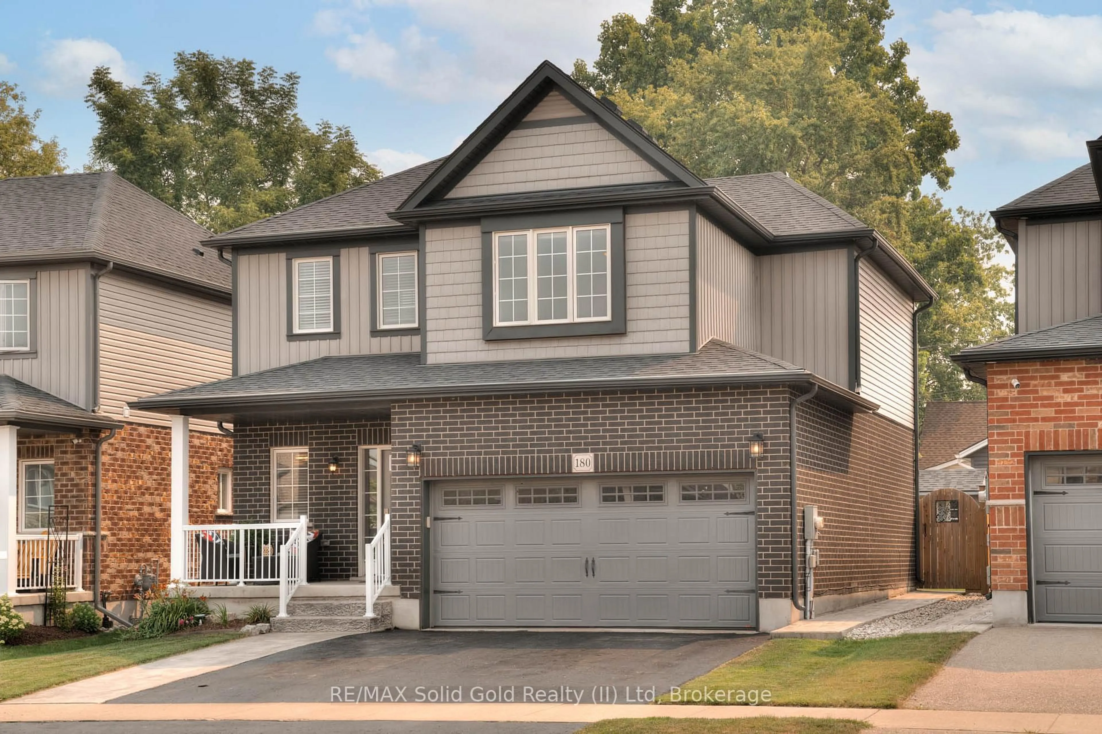 Home with brick exterior material, street for 180 Snyder Ave, Woolwich Ontario N3B 0C9