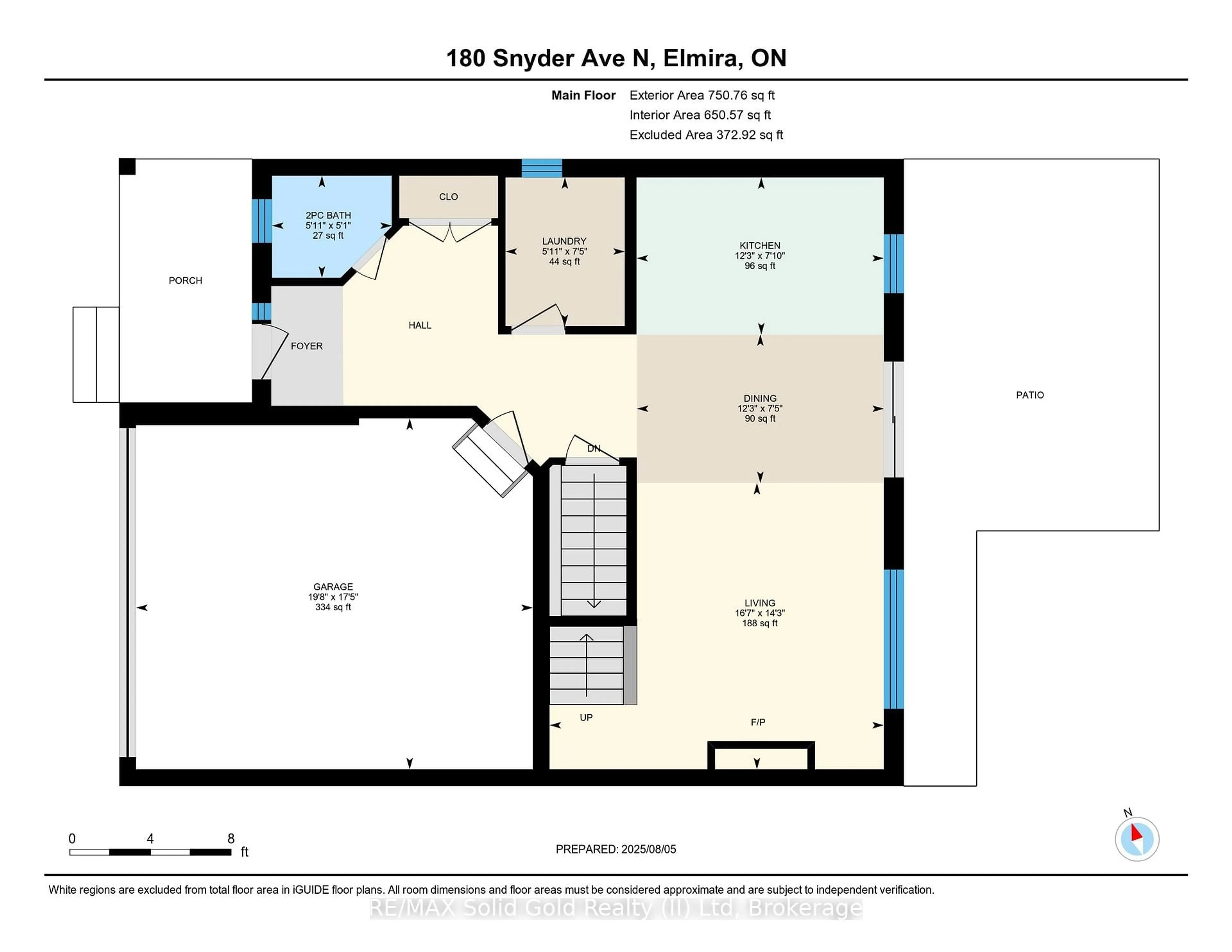 Floor plan for 180 Snyder Ave, Woolwich Ontario N3B 0C9