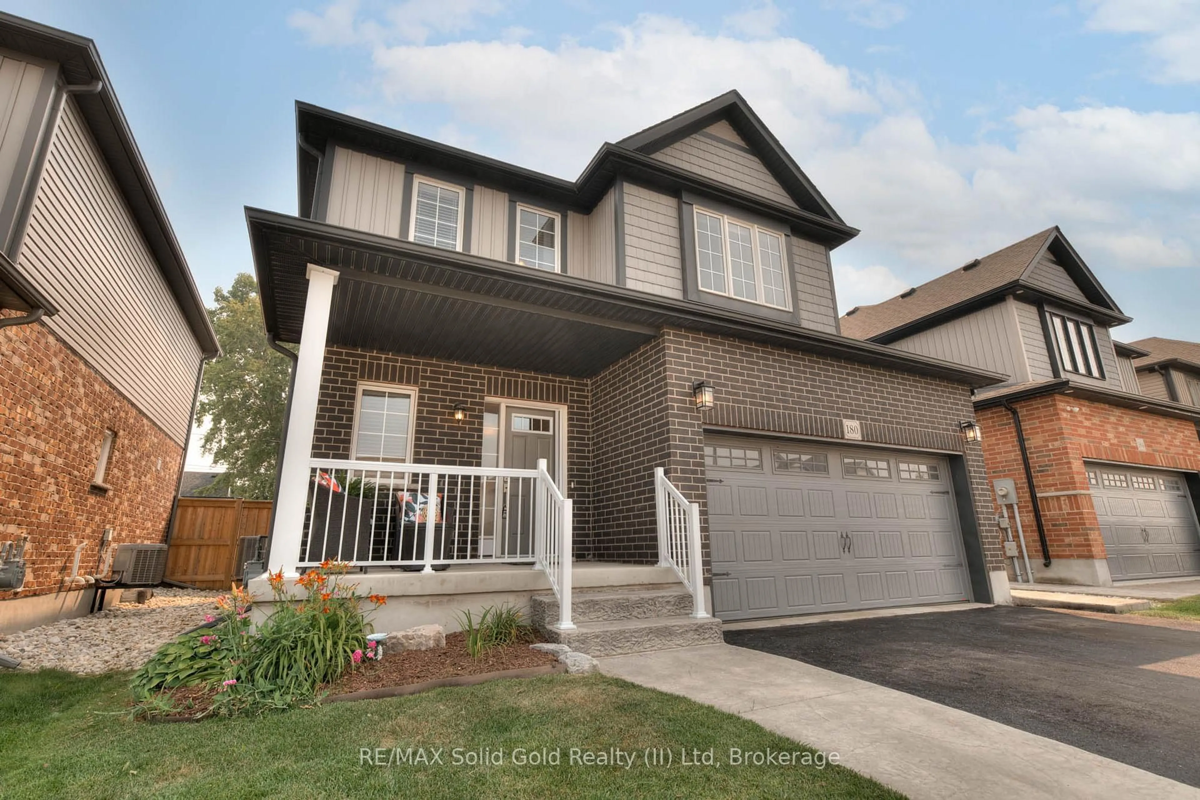 Home with brick exterior material, street for 180 Snyder Ave, Woolwich Ontario N3B 0C9