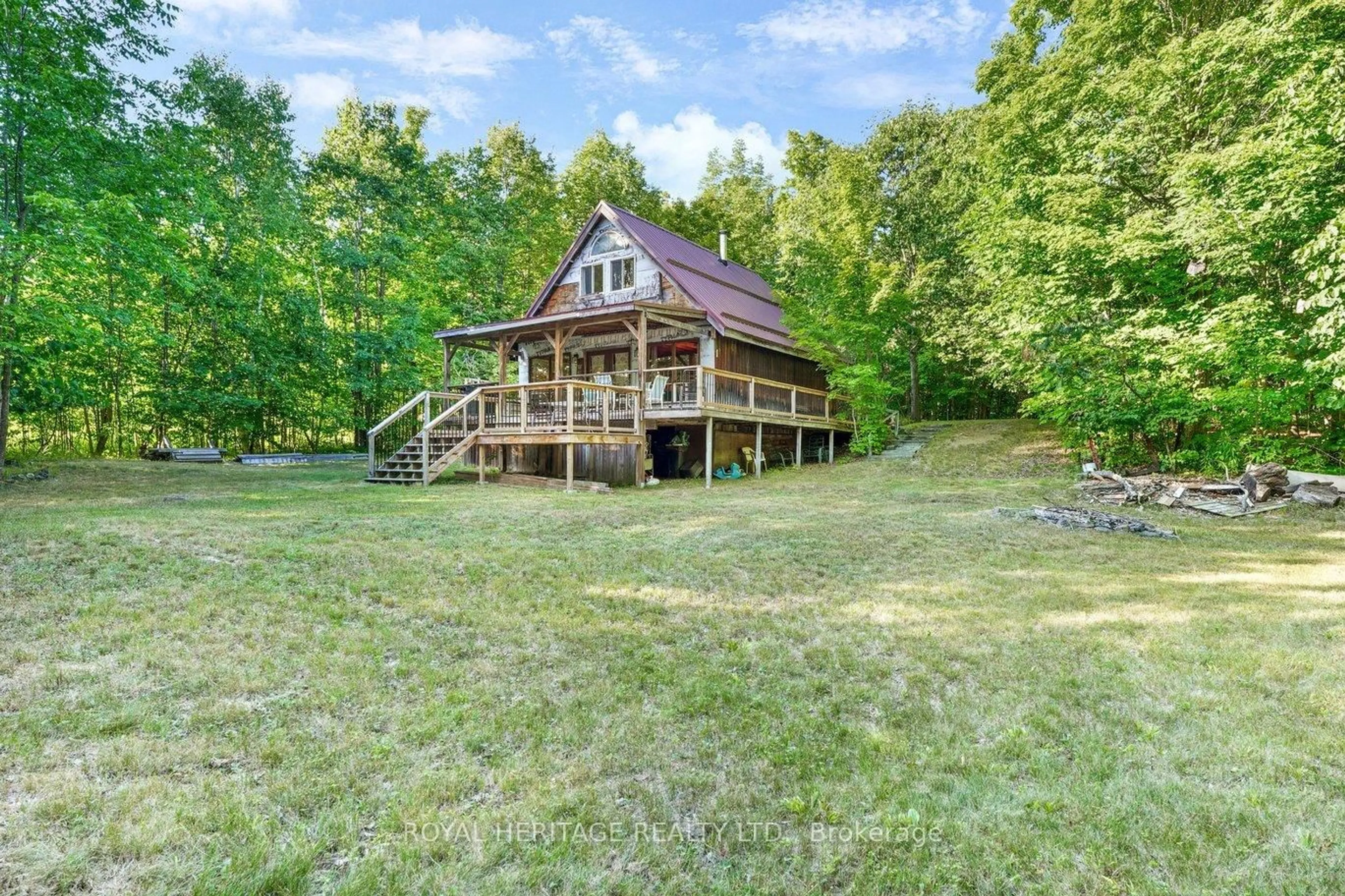 A pic from outside/outdoor area/front of a property/back of a property/a pic from drone, water/lake/river/ocean view for 72 Island View Dr, Hastings Ontario K0L 1W0
