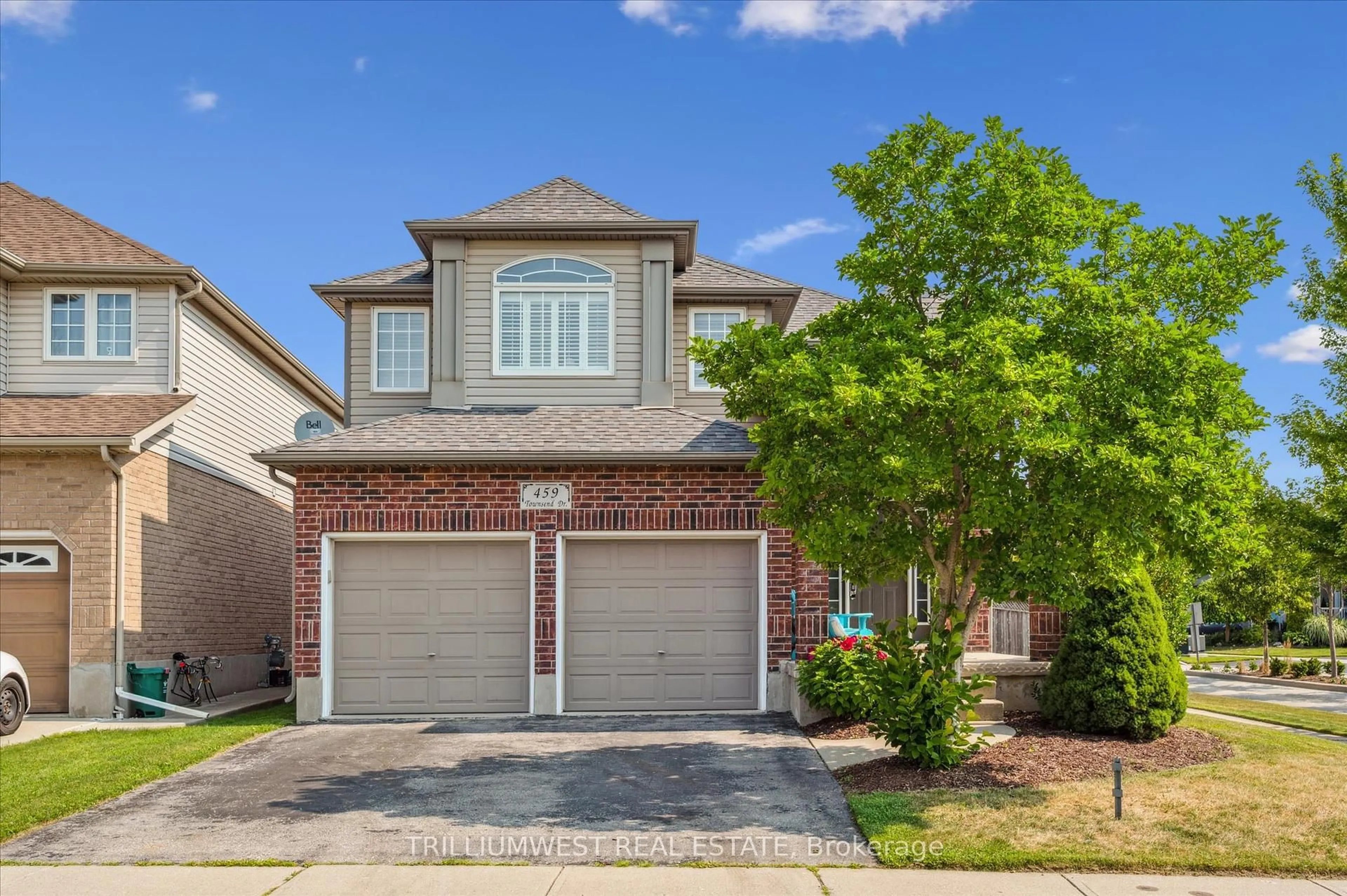 Home with brick exterior material, street for 459 Townsend Dr, Woolwich Ontario N0B 1M0