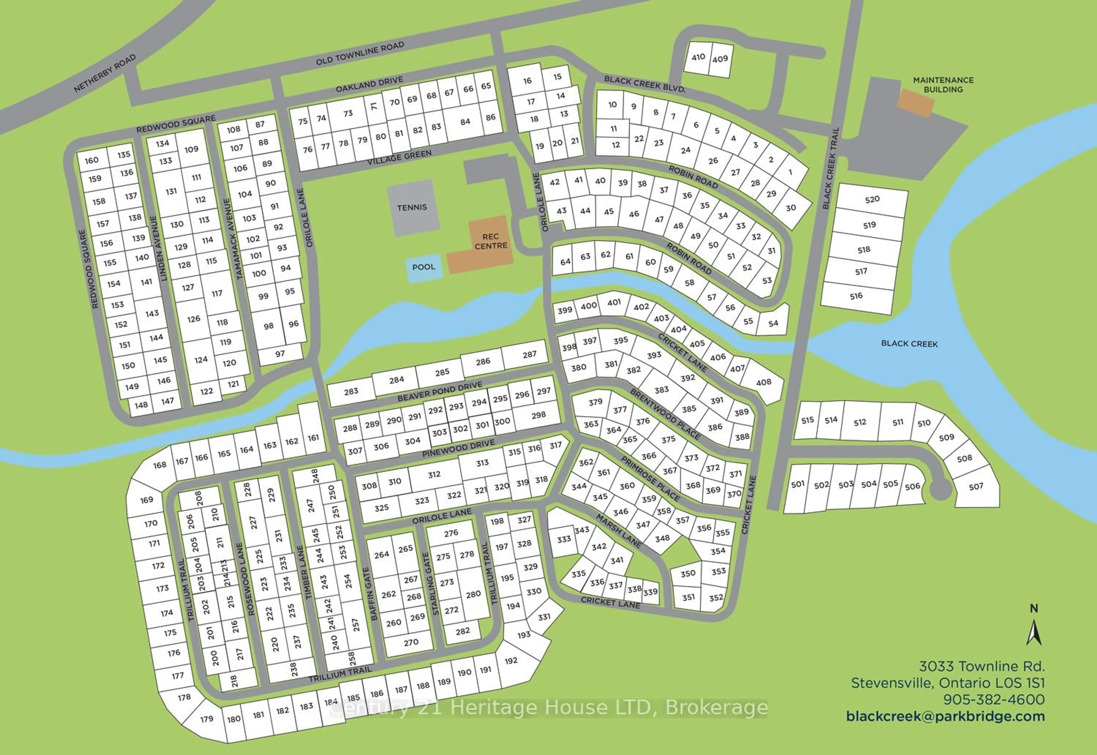 Picture of a map for 3033 Townline Rd #59, Fort Erie Ontario L0S 1S1