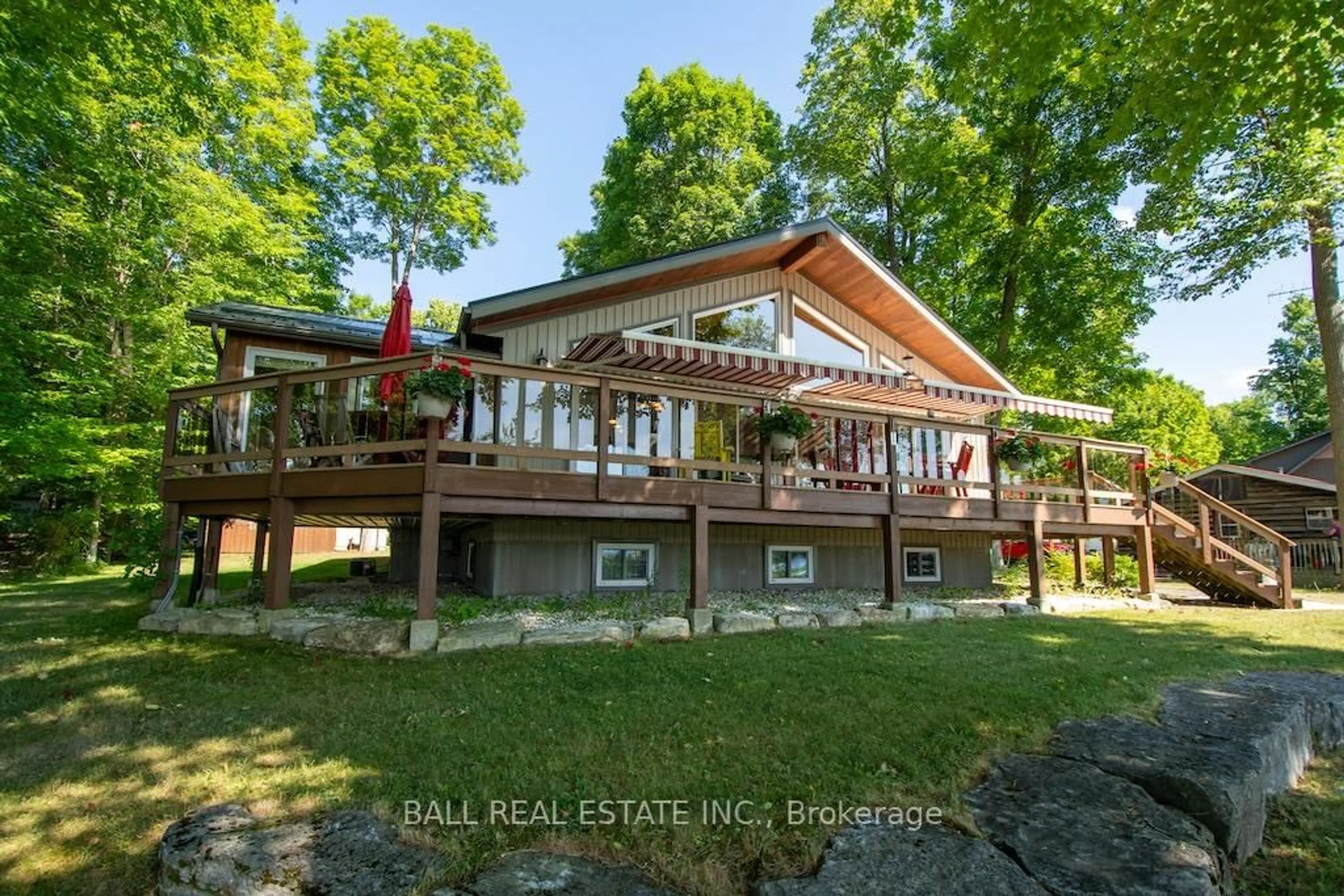 A pic from outside/outdoor area/front of a property/back of a property/a pic from drone, water/lake/river/ocean view for 919 Cook Rd, Limoges Ontario K0K 2M0