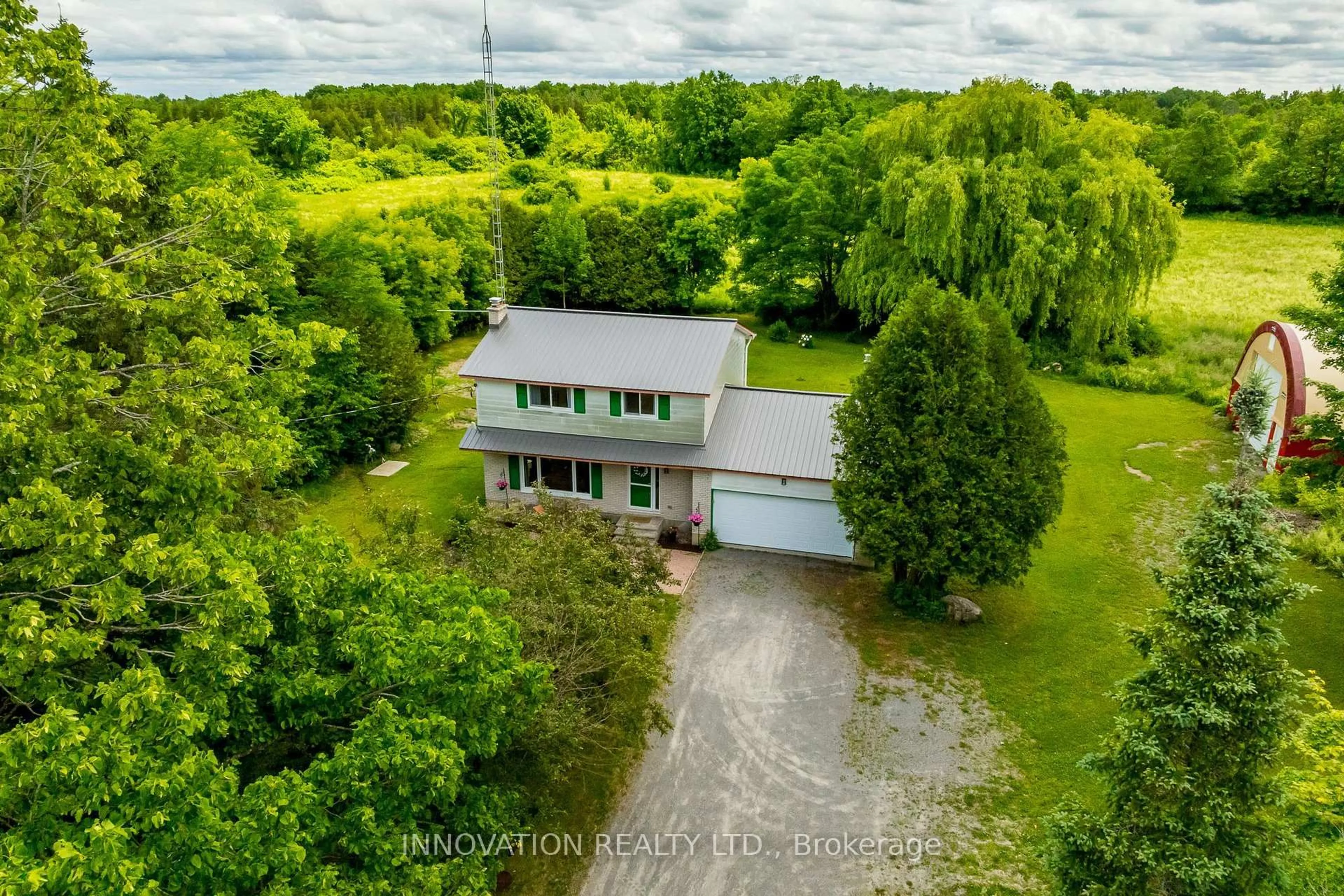 A pic from outside/outdoor area/front of a property/back of a property/a pic from drone, water/lake/river/ocean view for 6959 Gallagher Rd, North Gower Ontario K0A 2T0