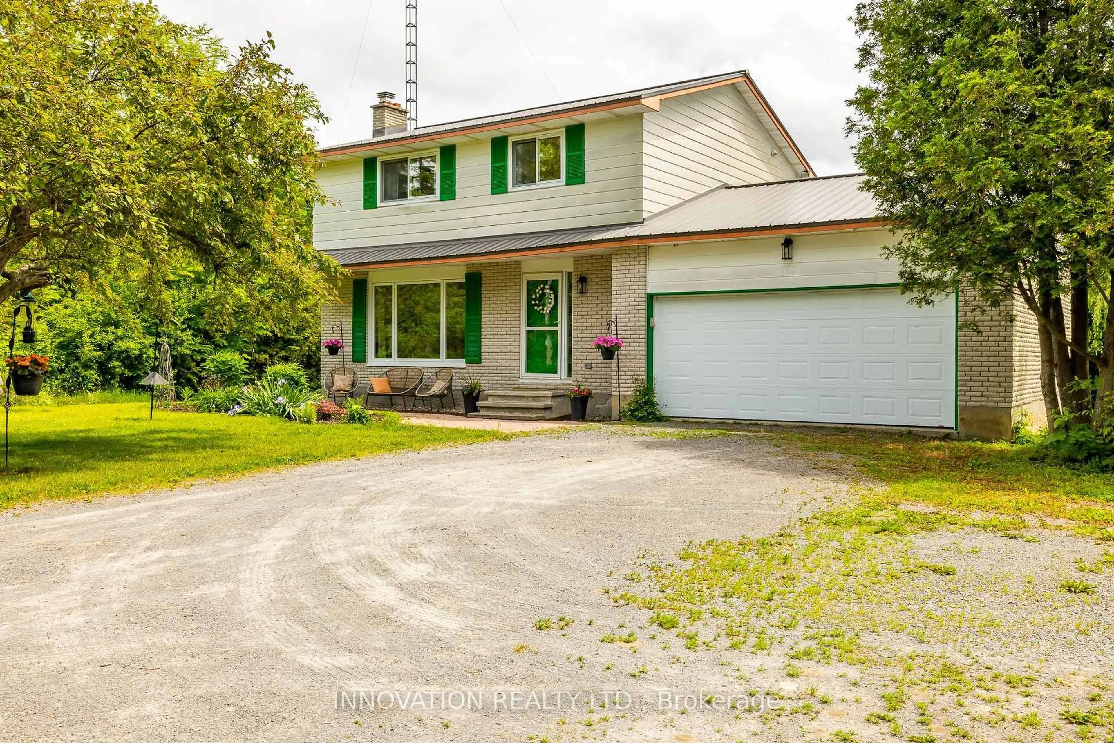 A pic from outside/outdoor area/front of a property/back of a property/a pic from drone, street for 6959 Gallagher Rd, North Gower Ontario K0A 2T0