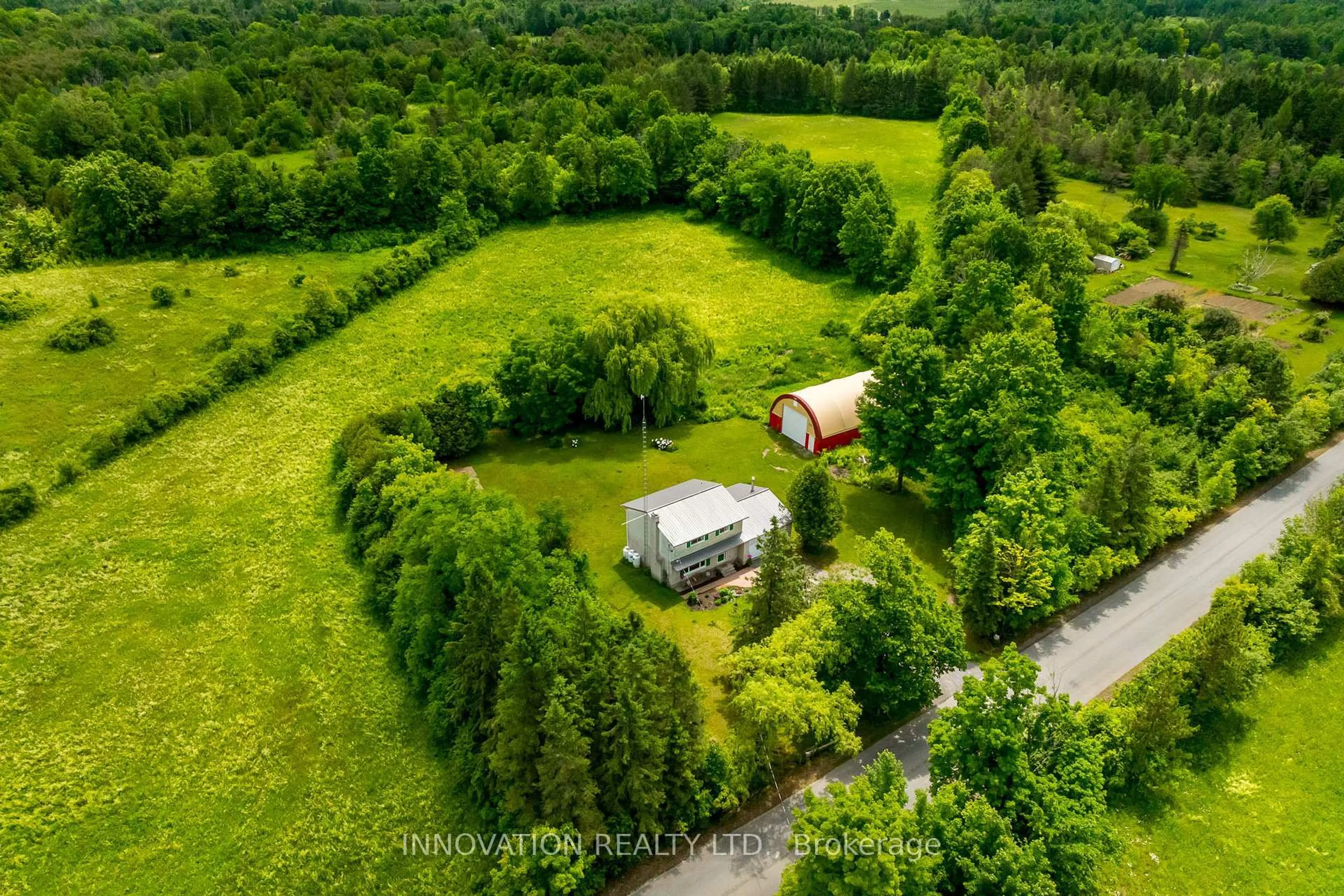 A pic from outside/outdoor area/front of a property/back of a property/a pic from drone, forest/trees view for 6959 Gallagher Rd, North Gower Ontario K0A 2T0
