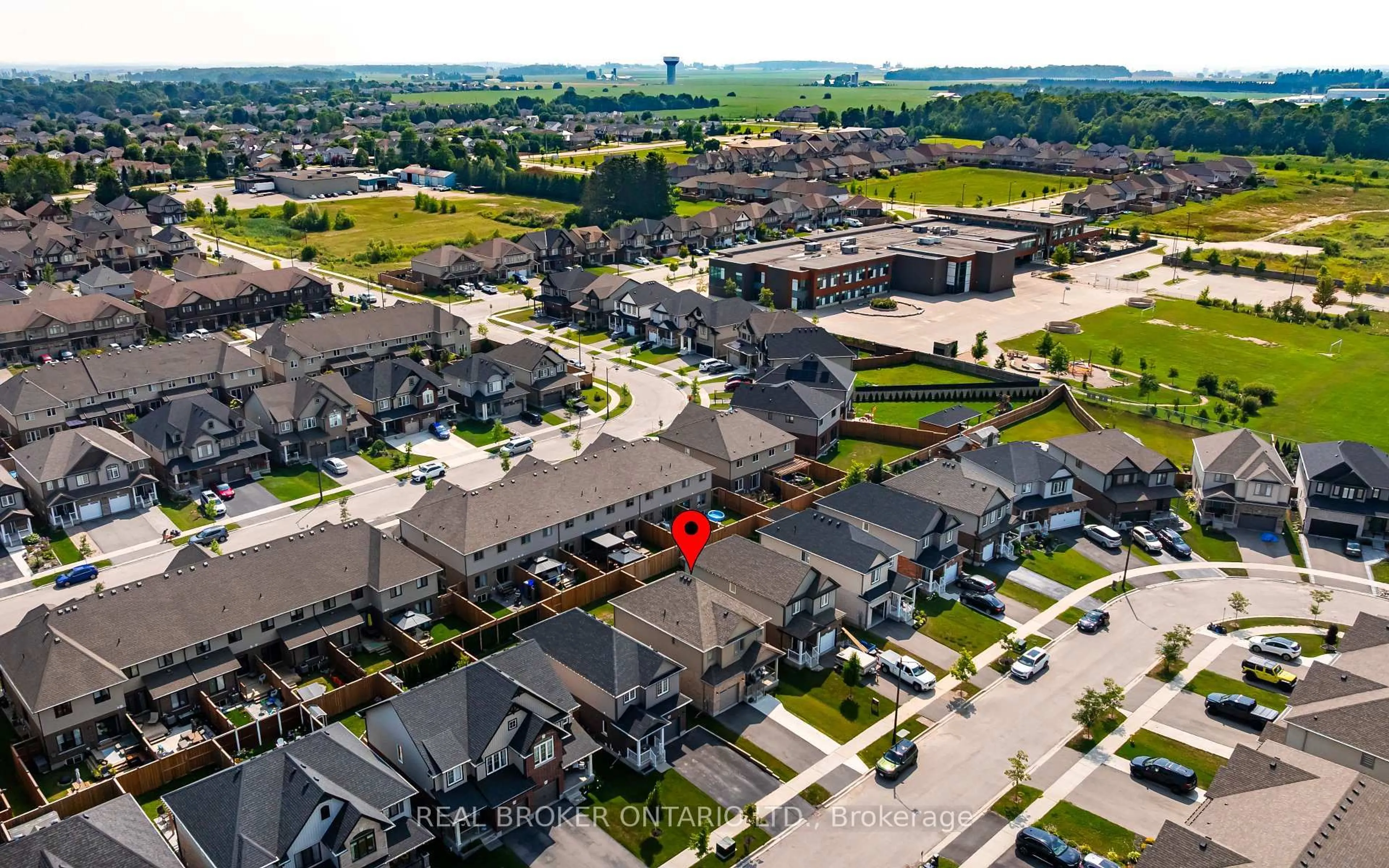 A pic from outside/outdoor area/front of a property/back of a property/a pic from drone, street for 69 Miranda Path, Woolwich Ontario N3B 2C6