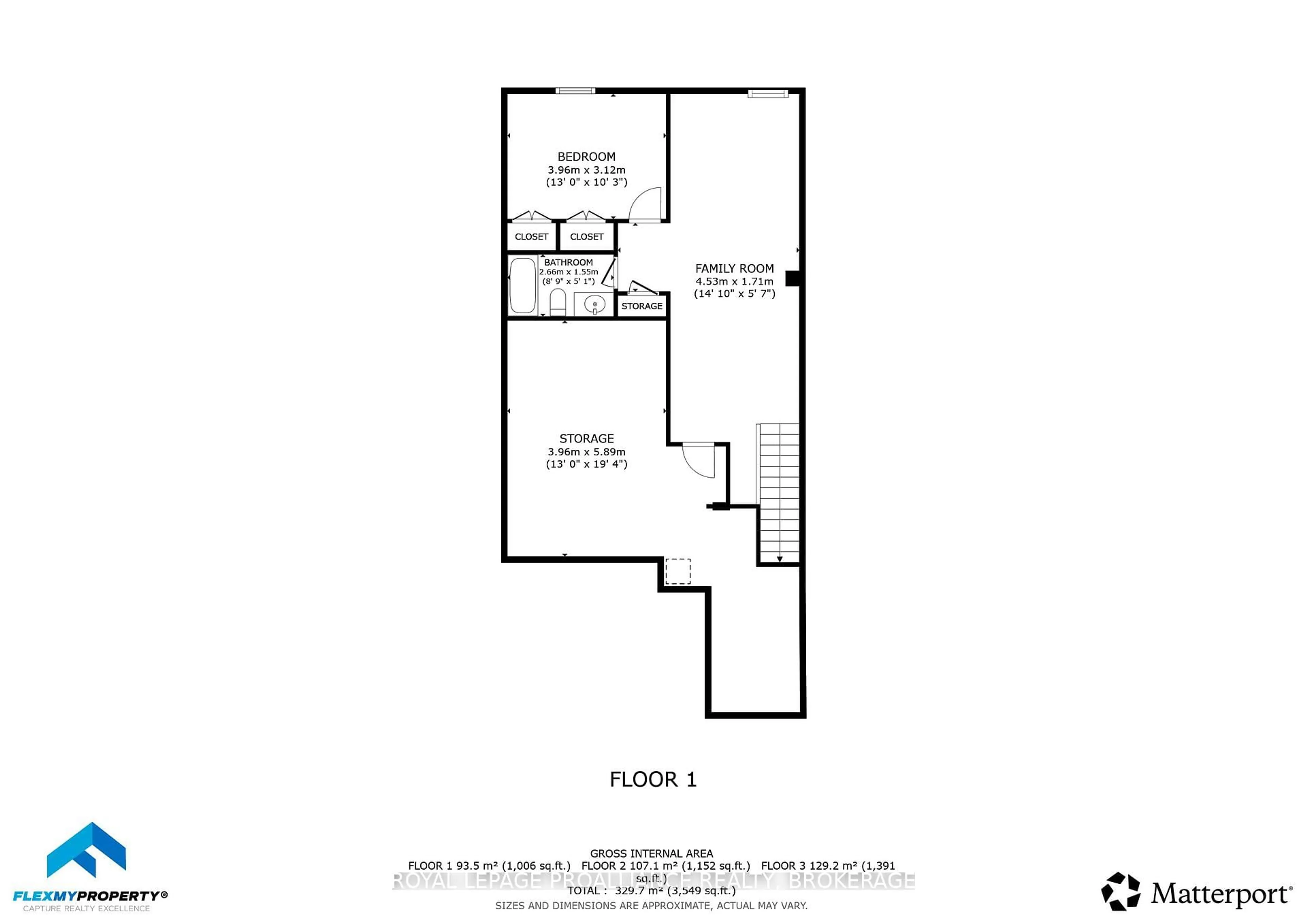 Floor plan for 1335 Grayson Dr, Kingston Ontario K7M 0H3
