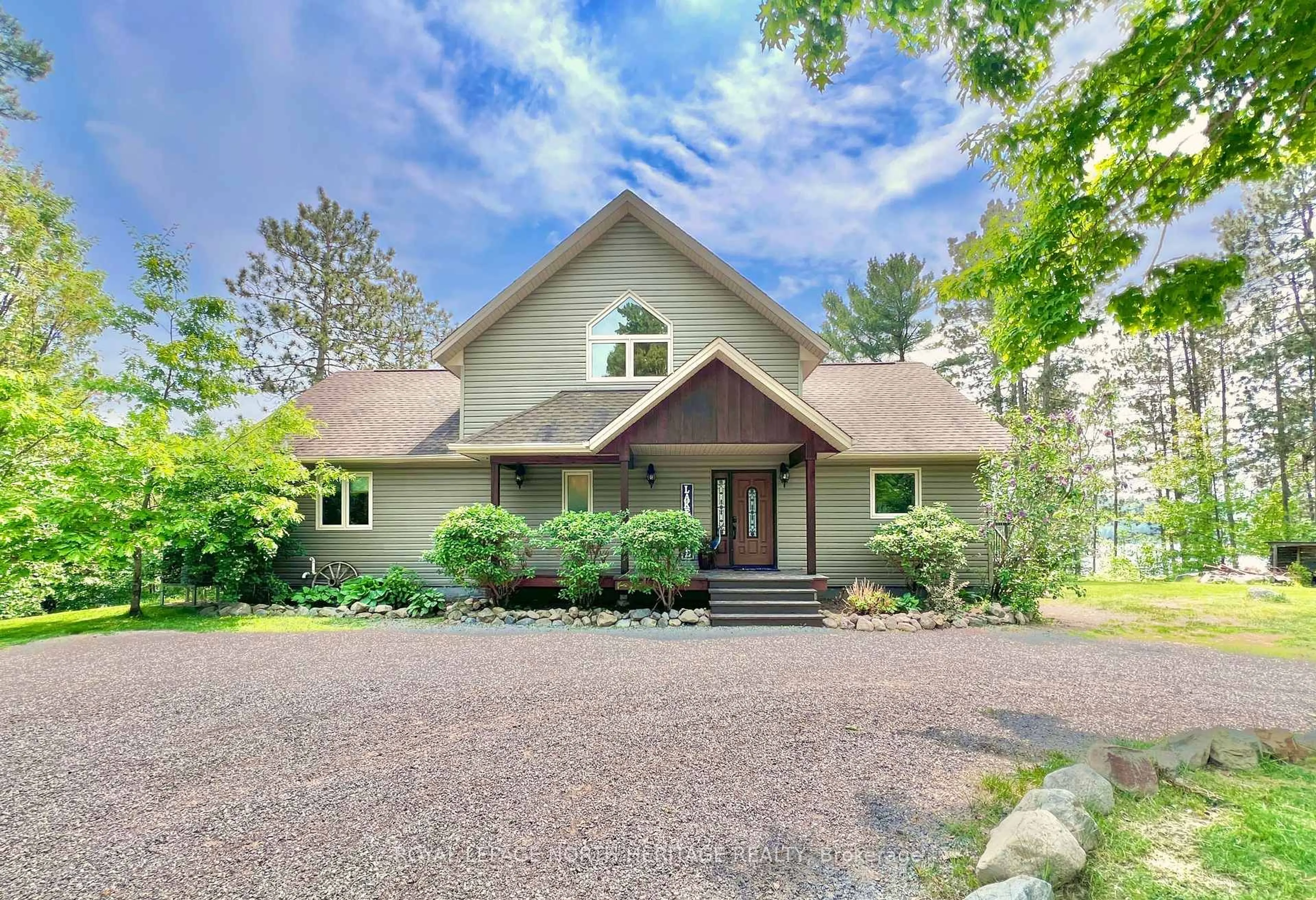 Home with vinyl exterior material, street for 1427 Fairbanks Rd, Greater Sudbury Ontario P0M 2E0
