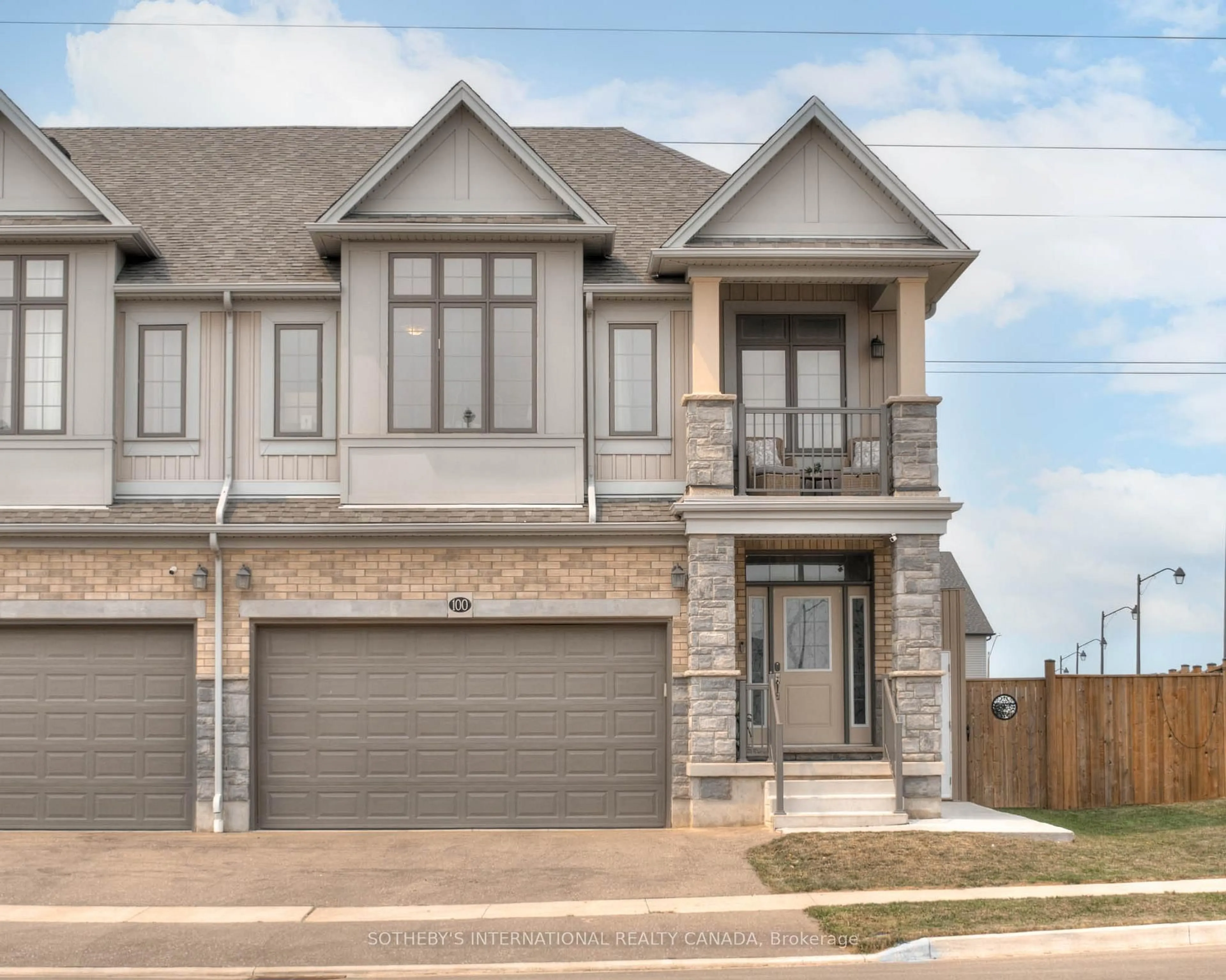 Home with brick exterior material, street for 100 Foamflower Pl, Waterloo Ontario N2V 0G9