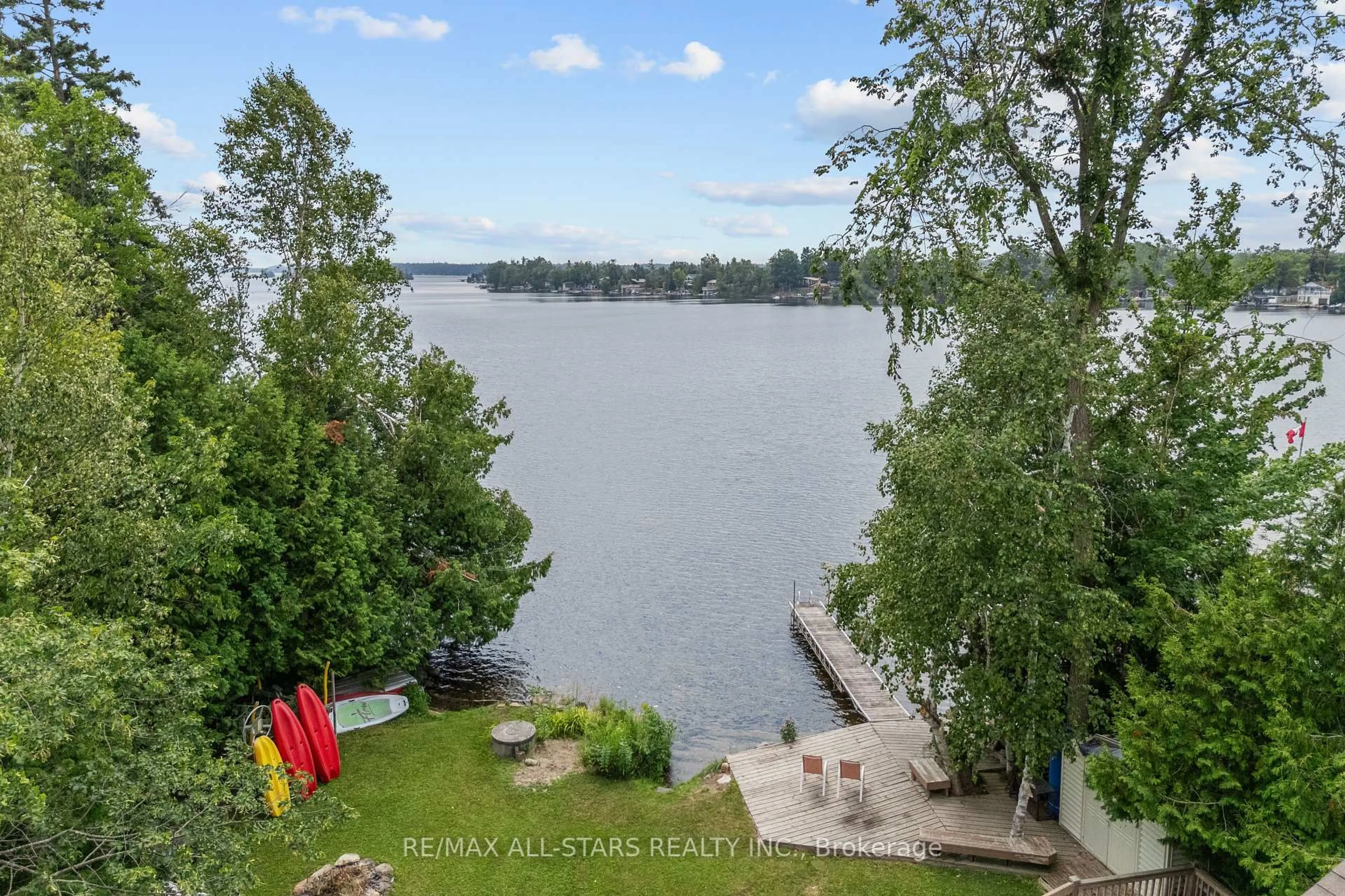 A pic from outside/outdoor area/front of a property/back of a property/a pic from drone, water/lake/river/ocean view for 41 Fells Bay Rd, Kawartha Lakes Ontario K0M 1N0