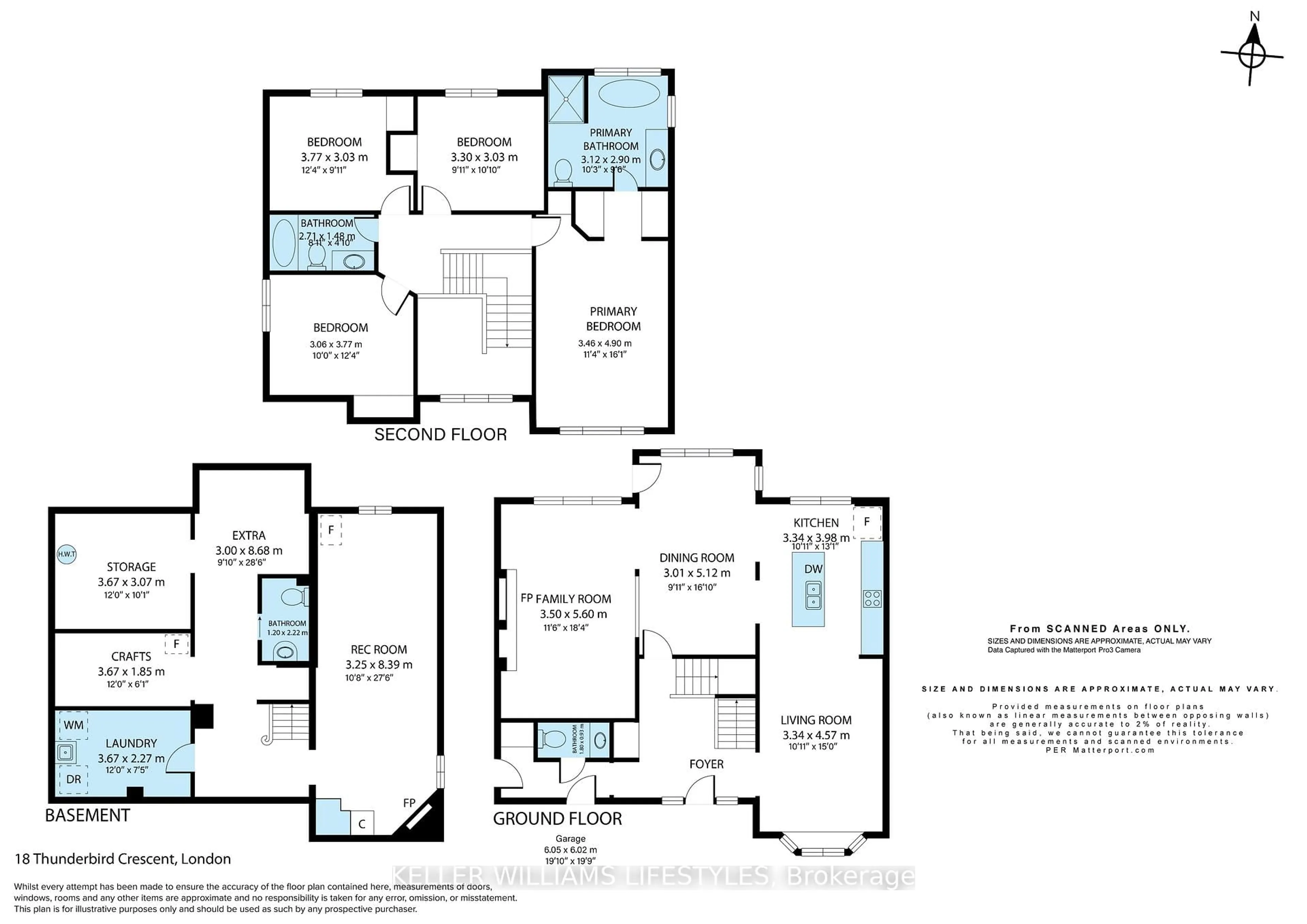 Floor plan for 18 Thunderbird Cres, London South Ontario N6J 4P5