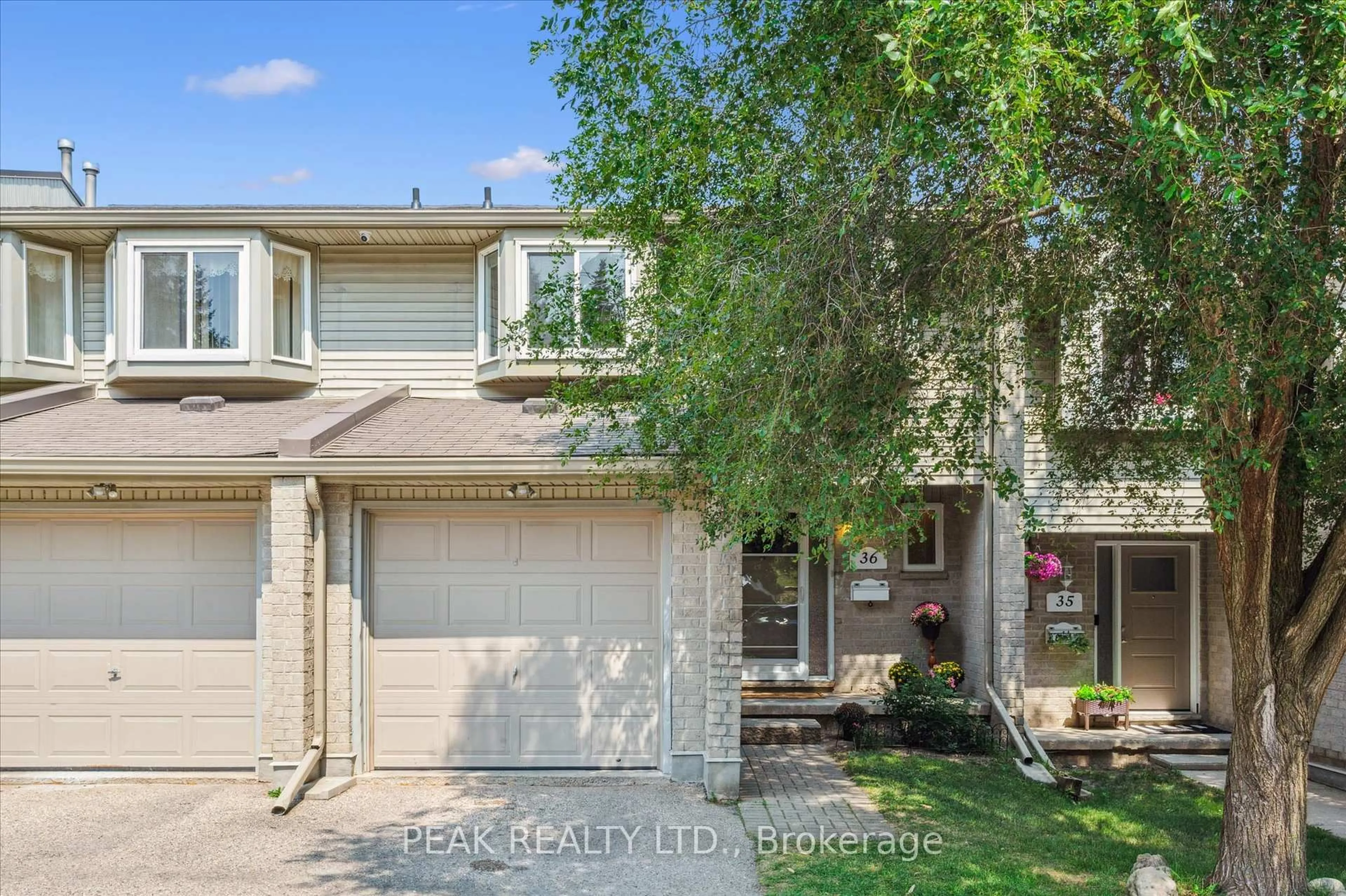 Home with vinyl exterior material, street for 20 Paulander Dr #36, Kitchener Ontario N2M 5L3