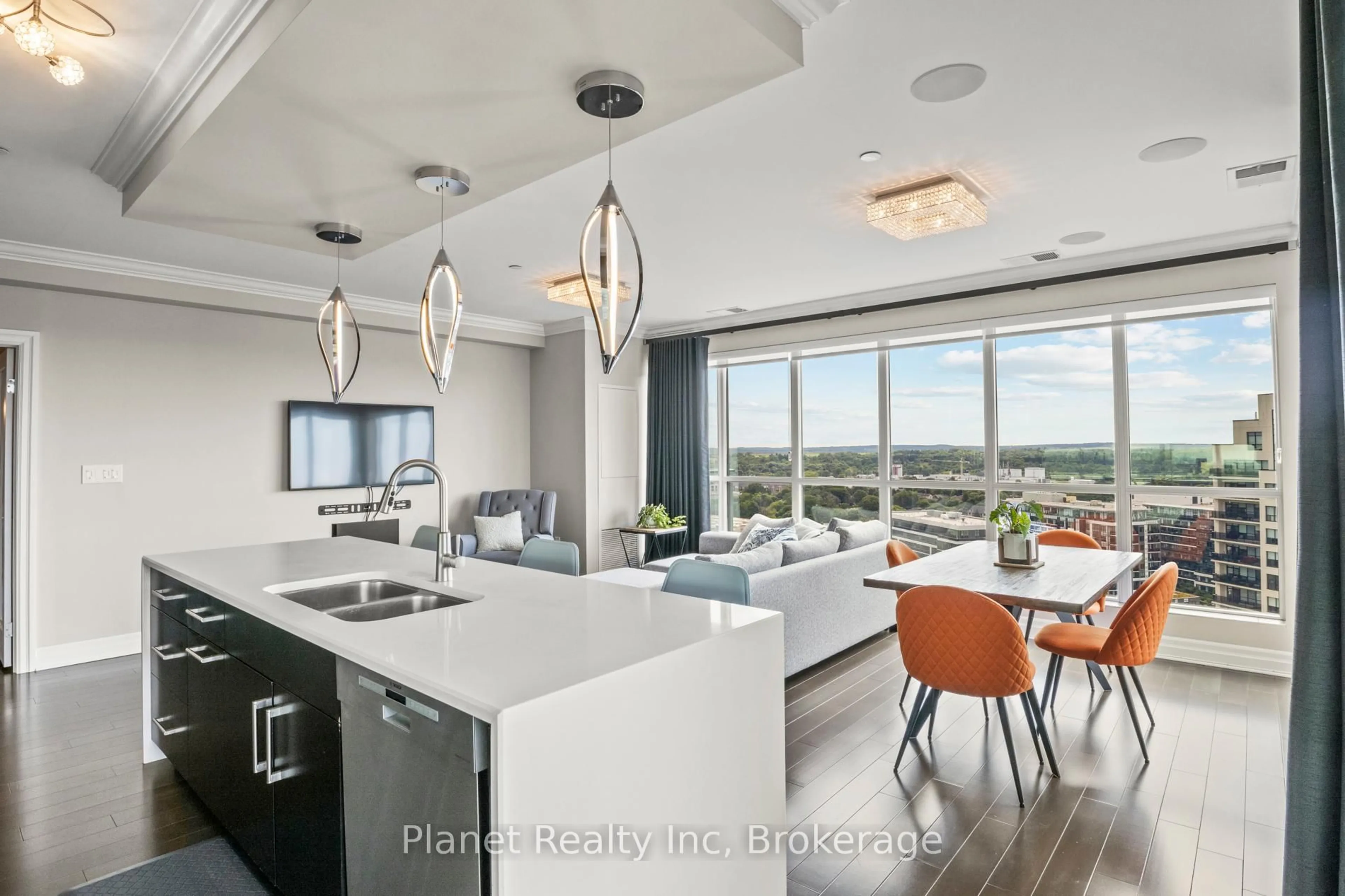 Open concept kitchen, unknown for 160 Macdonell St #1607, Guelph Ontario N1H 0A9