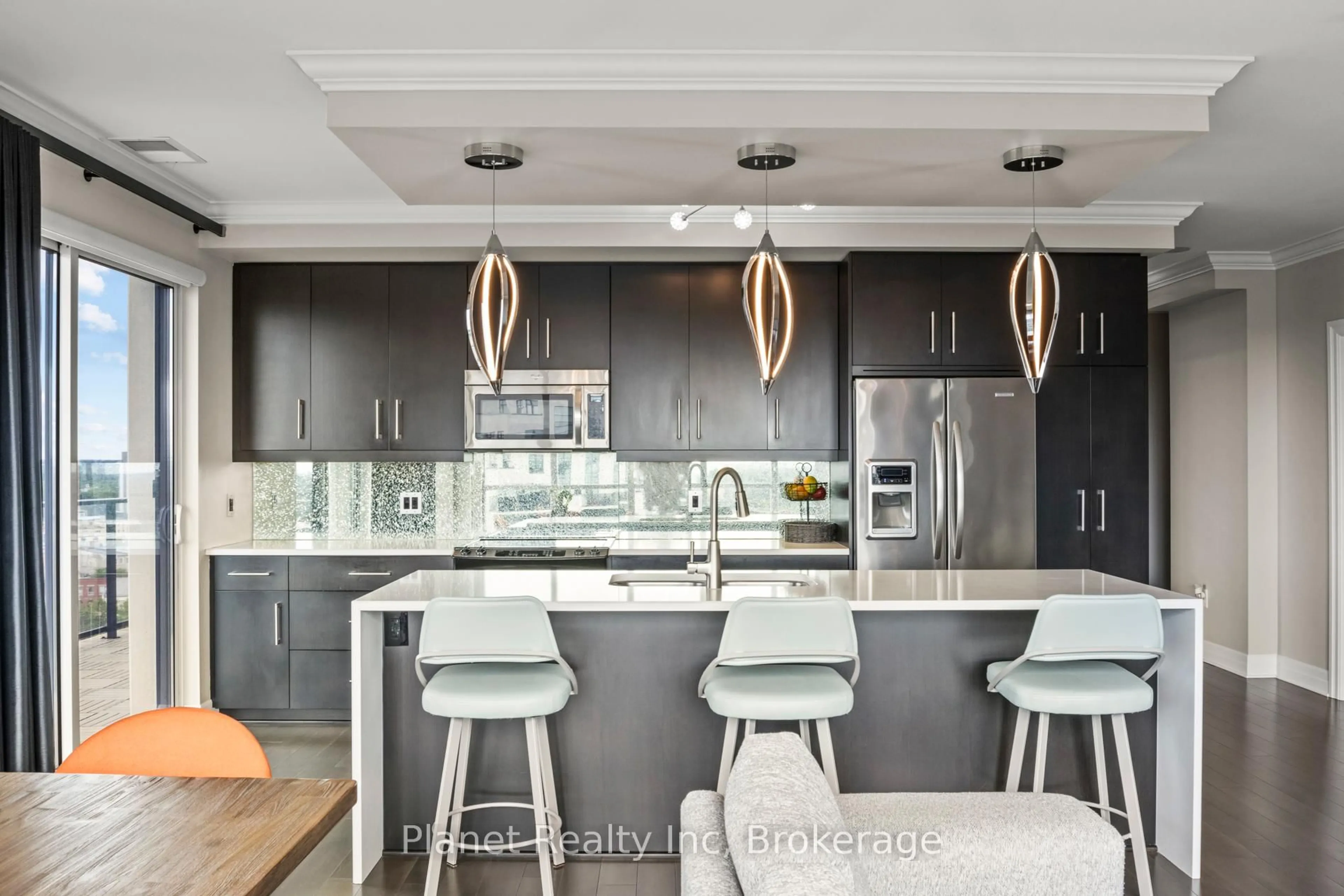 Contemporary kitchen, unknown for 160 Macdonell St #1607, Guelph Ontario N1H 0A9