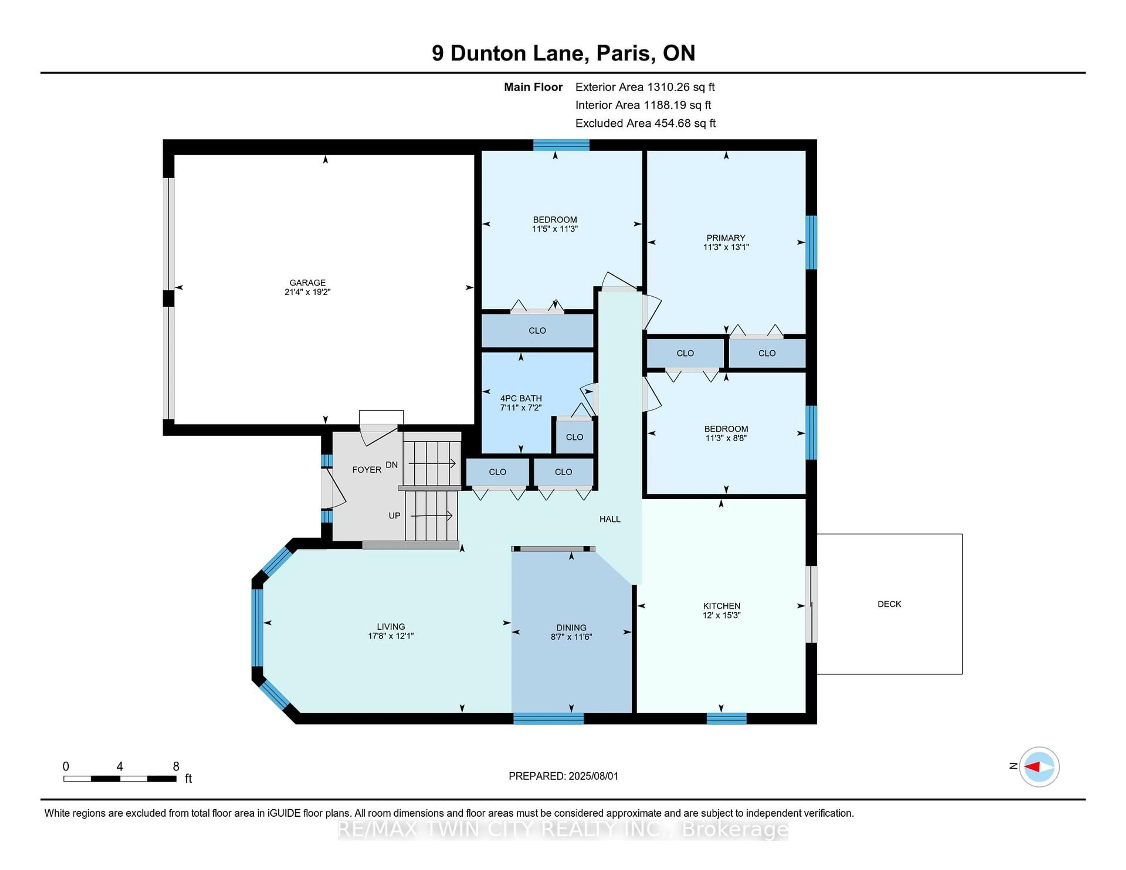 Floor plan for 9 Dunton Lane, Brant Ontario N3L 4E1