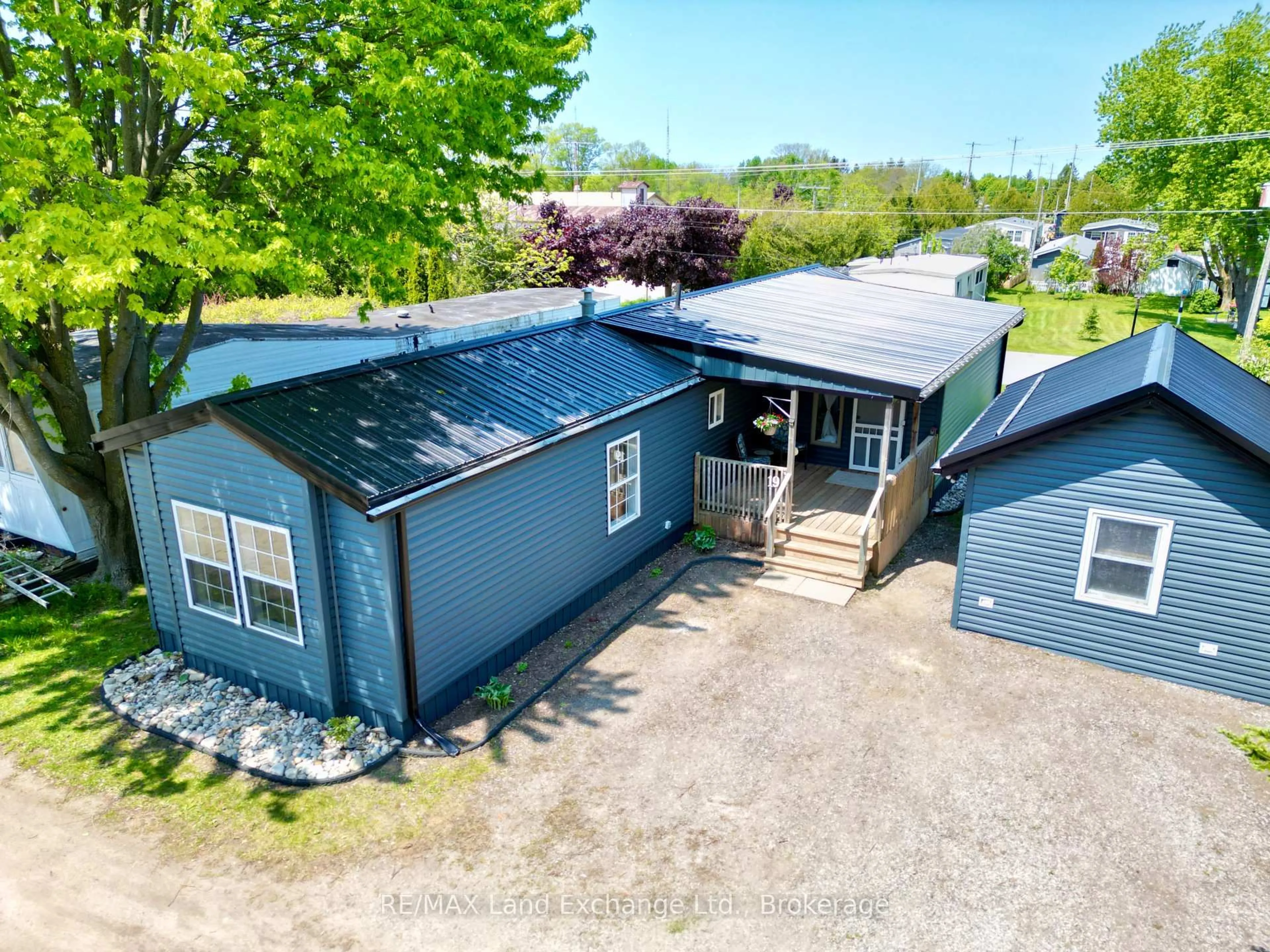 A pic from outside/outdoor area/front of a property/back of a property/a pic from drone, building for 332-19 Concession 6 Rd, Saugeen Shores Ontario N0H 2C7