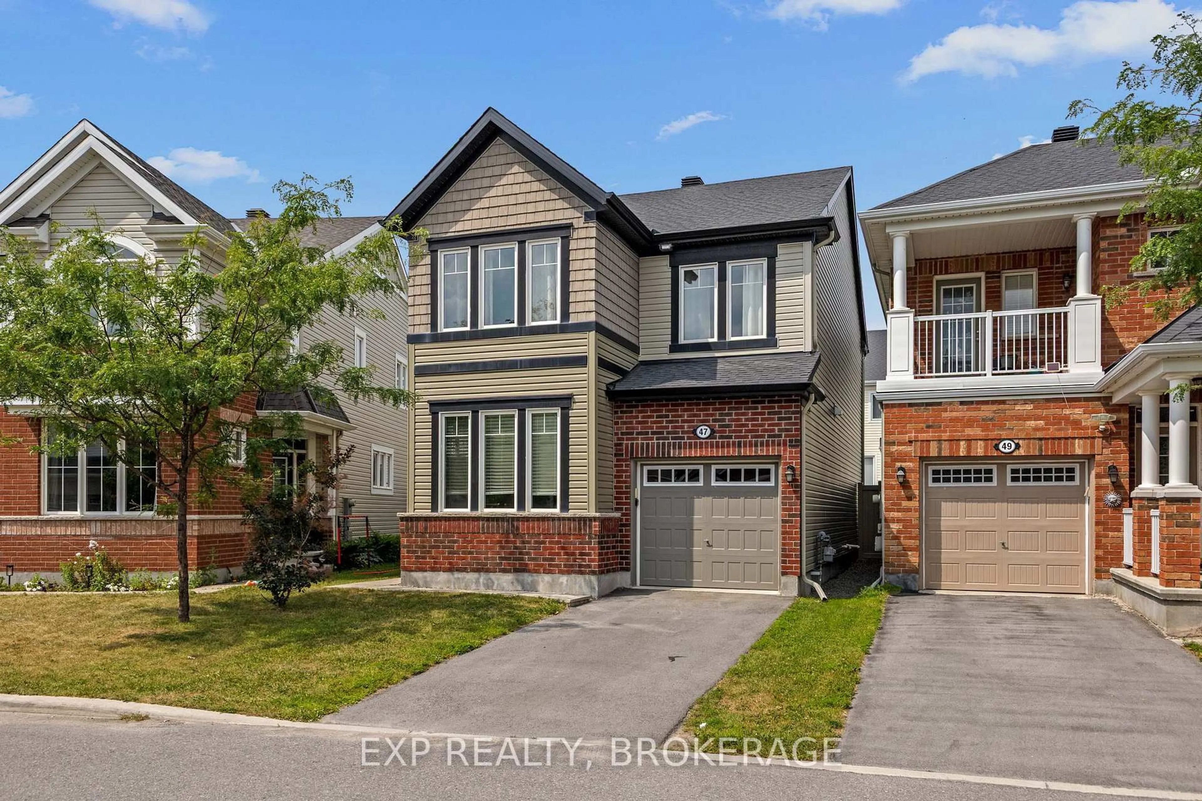 Home with brick exterior material, street for 47 Solaris Dr, Ottawa Ontario K2M 2X4
