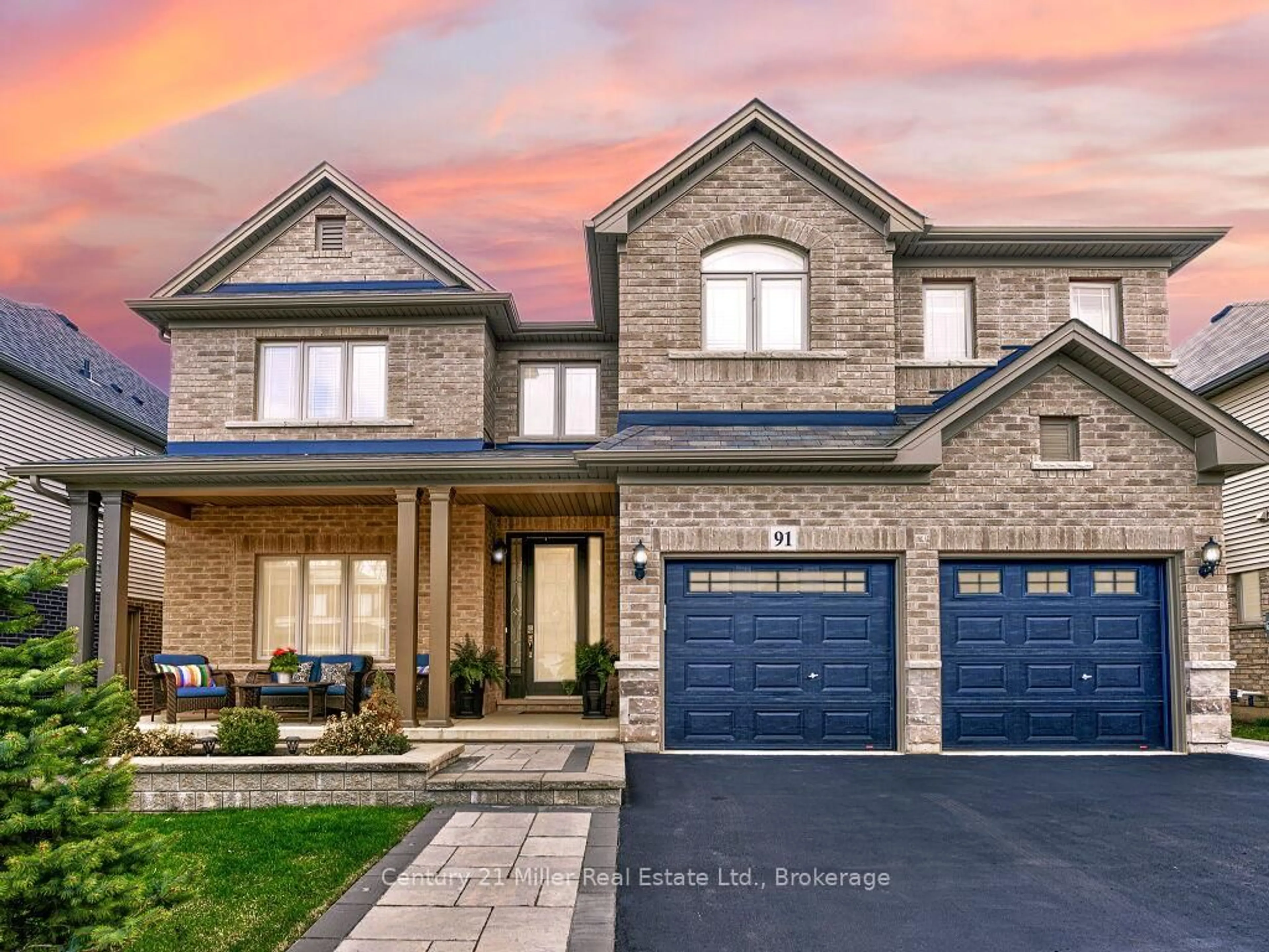 Home with brick exterior material, street for 91 Lorne Card Dr, Brant Ontario N3L 0E7