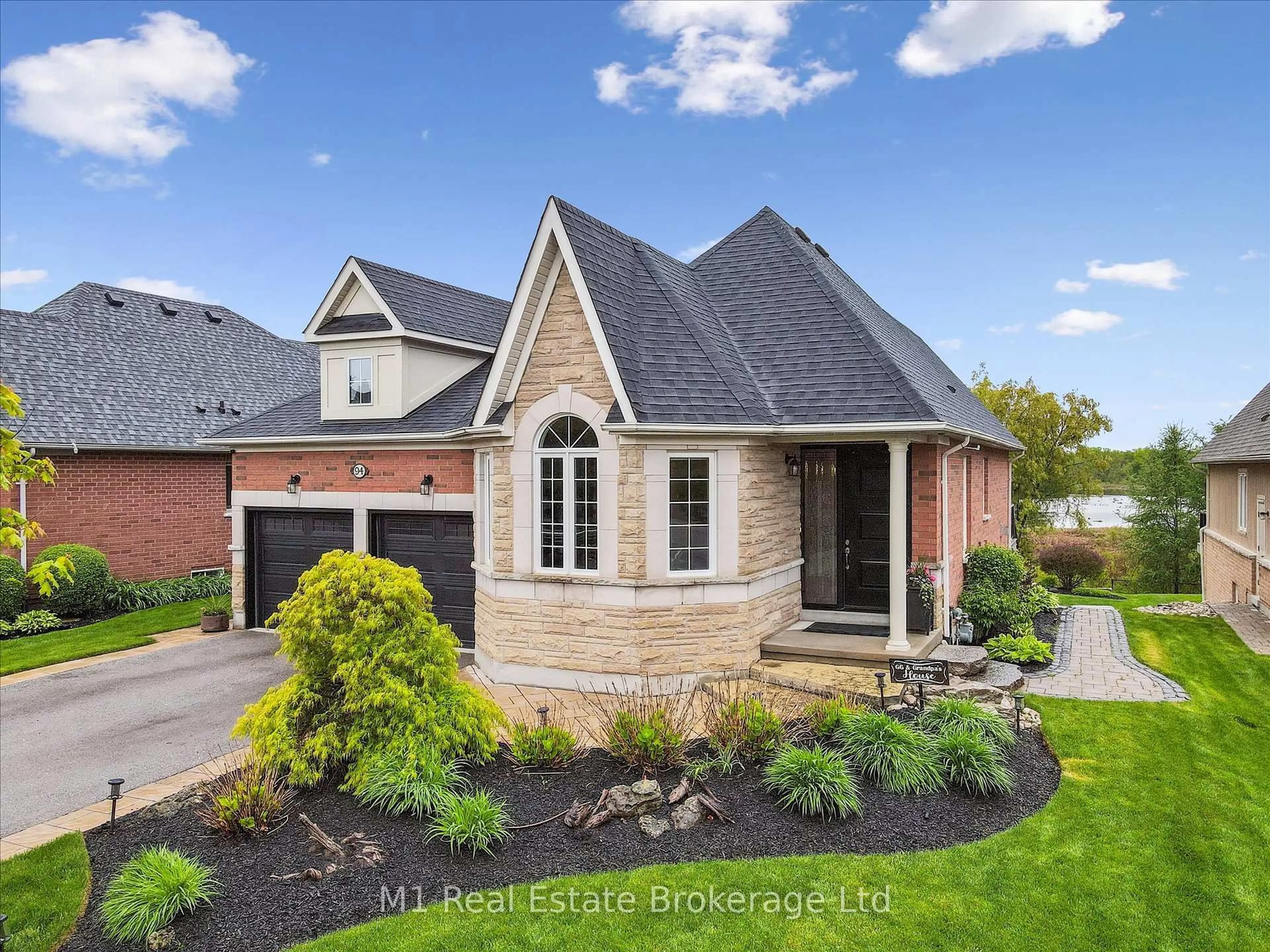 Home with brick exterior material, street for 94 Aberfoyle Mill Cres, Puslinch Ontario N1H 6H9