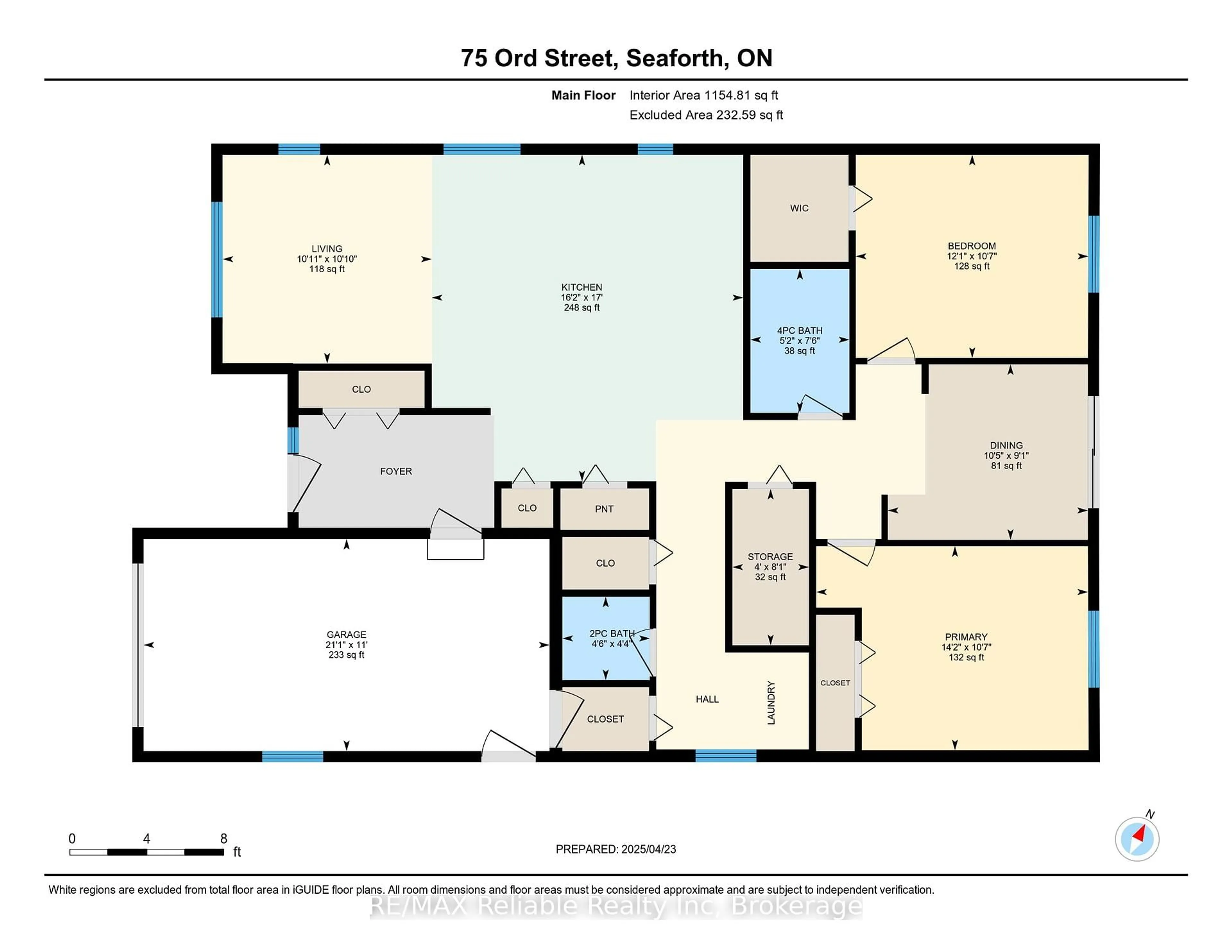 Floor plan for 75 Ord St, Huron East Ontario N0K 1W0