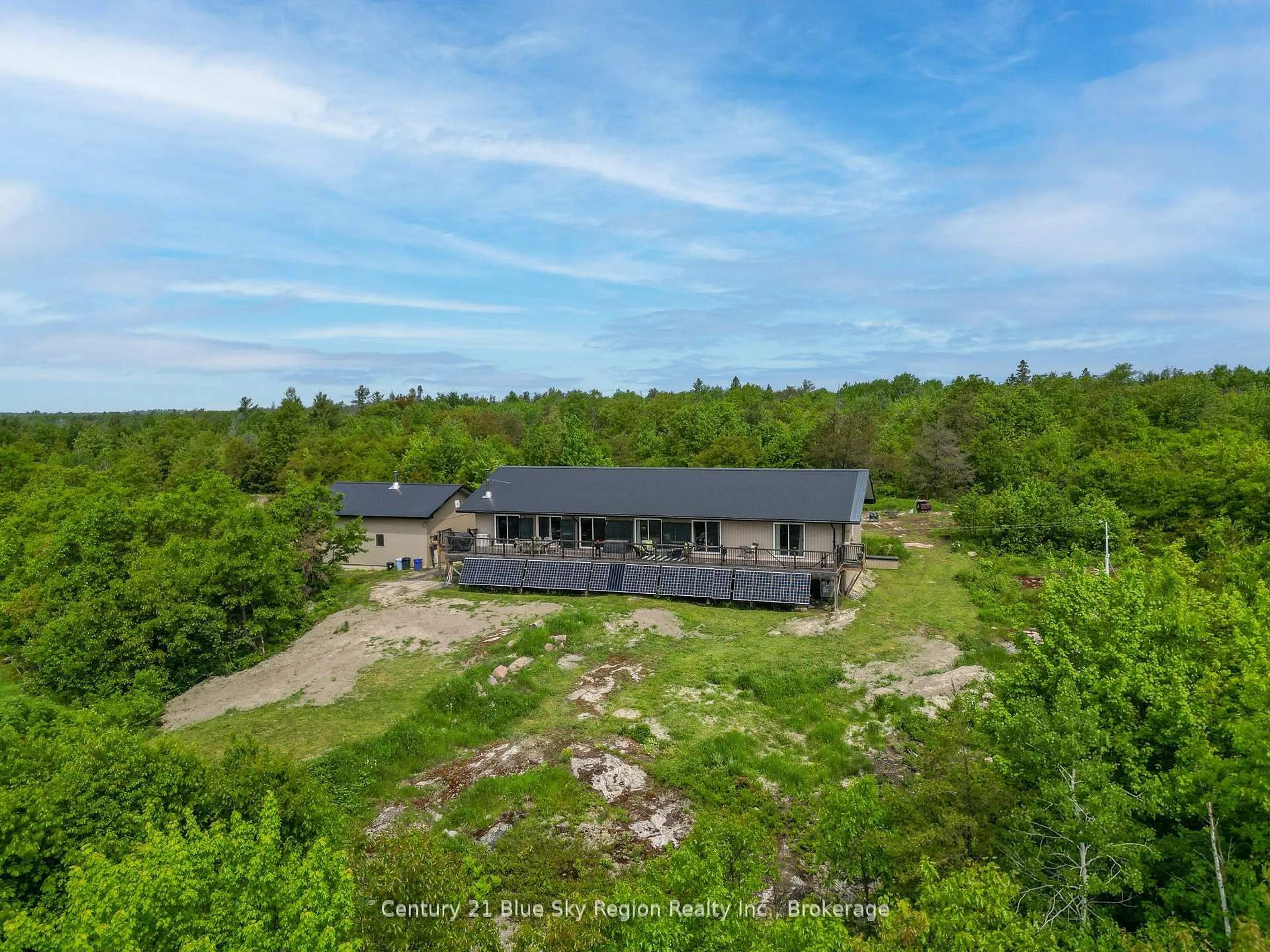 A pic from outside/outdoor area/front of a property/back of a property/a pic from drone, building for 11327 Highway 17, West Nipissing Ontario P0H 1G0