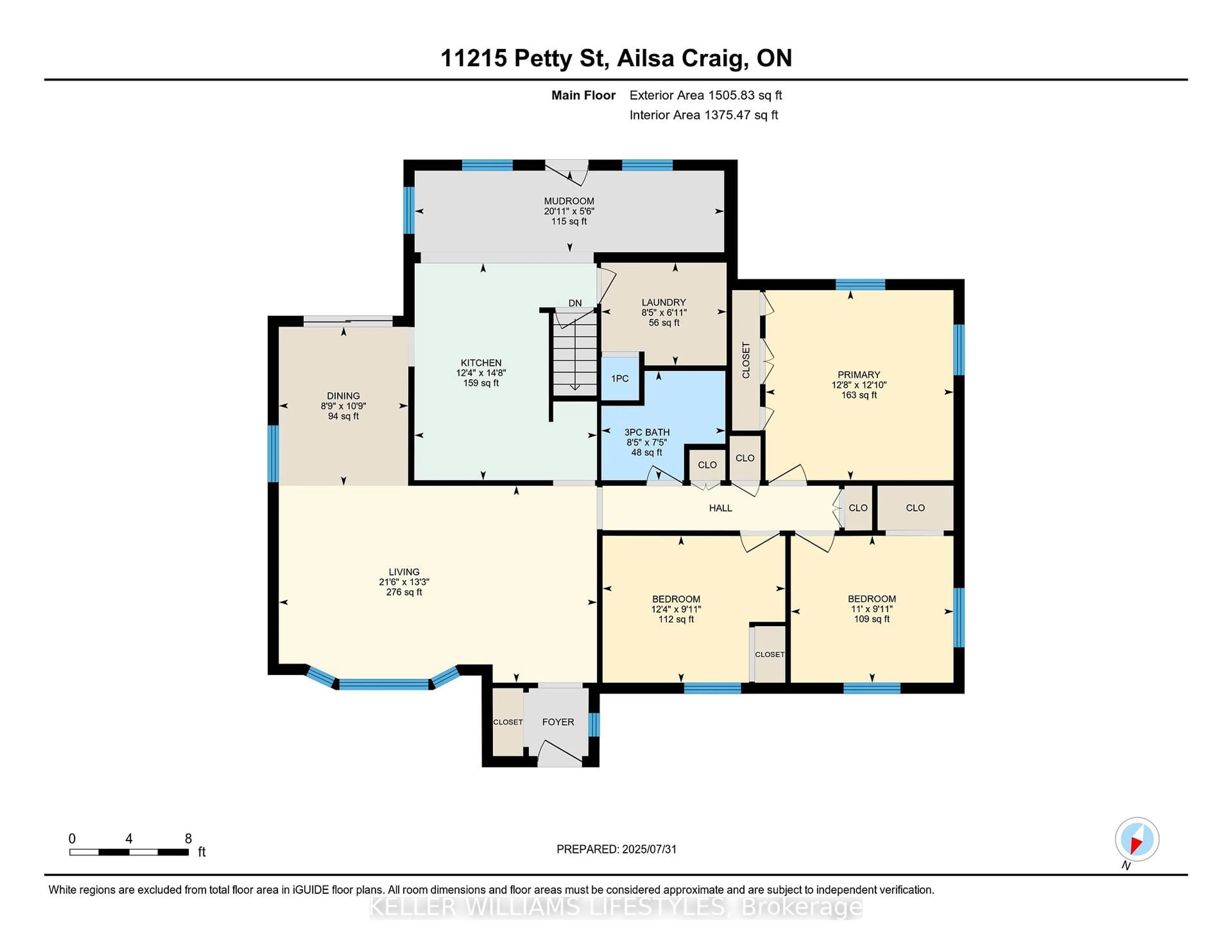 Floor plan for 11215 Petty St, North Middlesex Ontario N0M 1A0