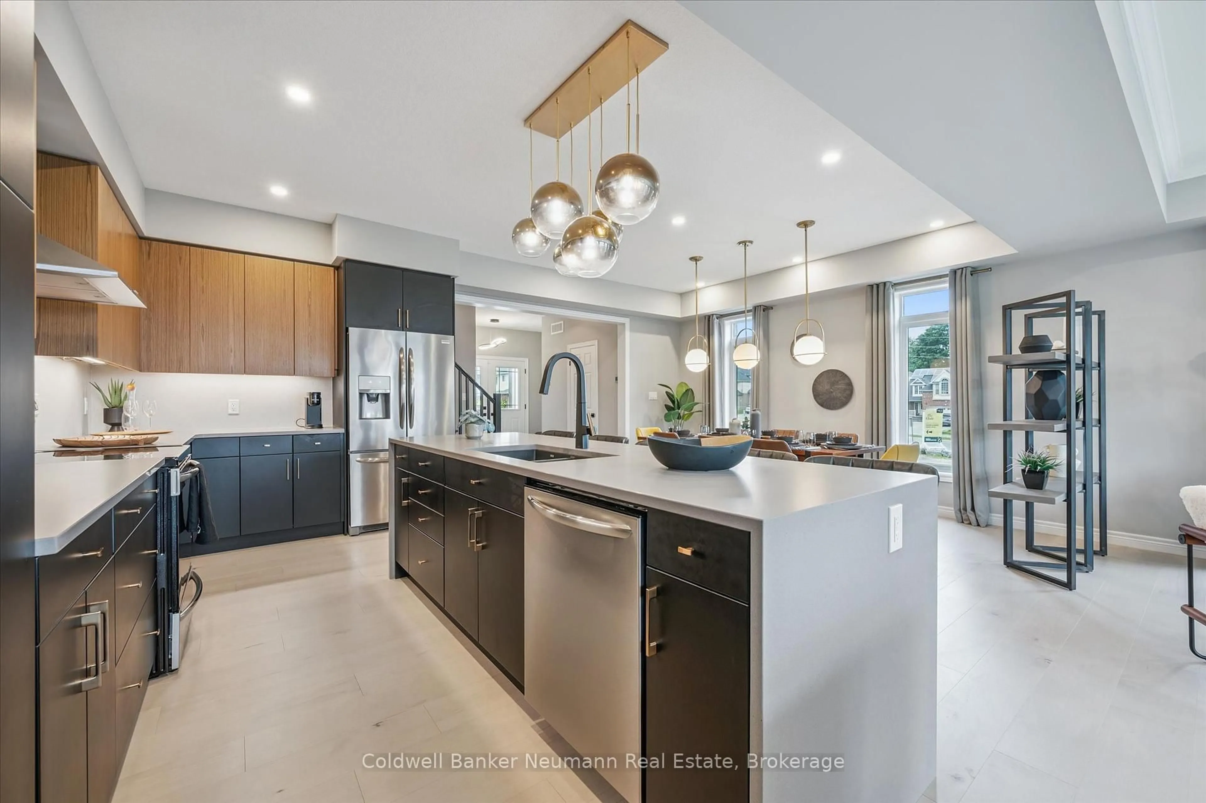 Open concept kitchen, ceramic/tile floor for 43 Everton Dr, Guelph Ontario N1E 0R9