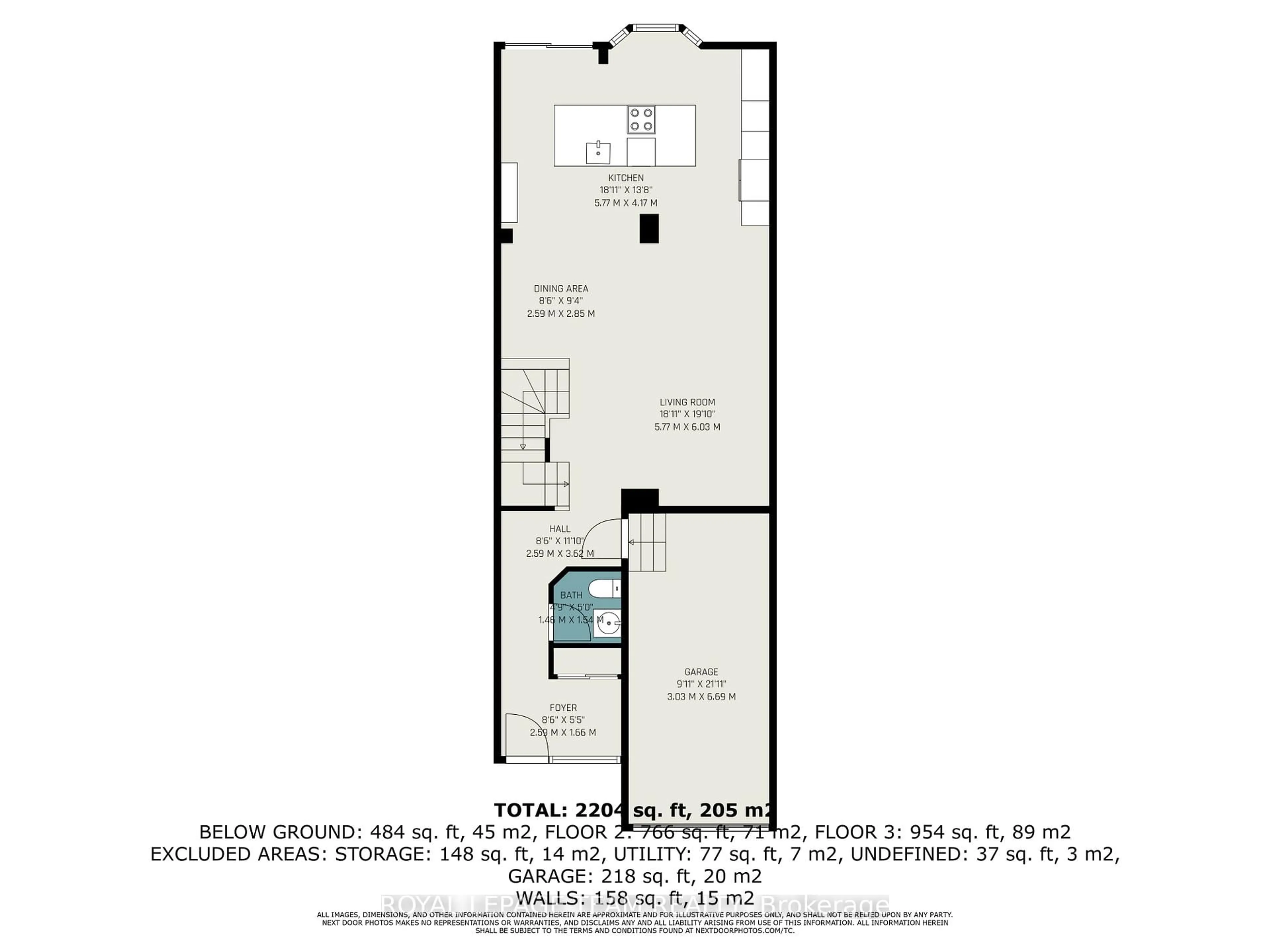 Floor plan for 16 Scarlet Crt, Ottawa Ontario K1T 3R5