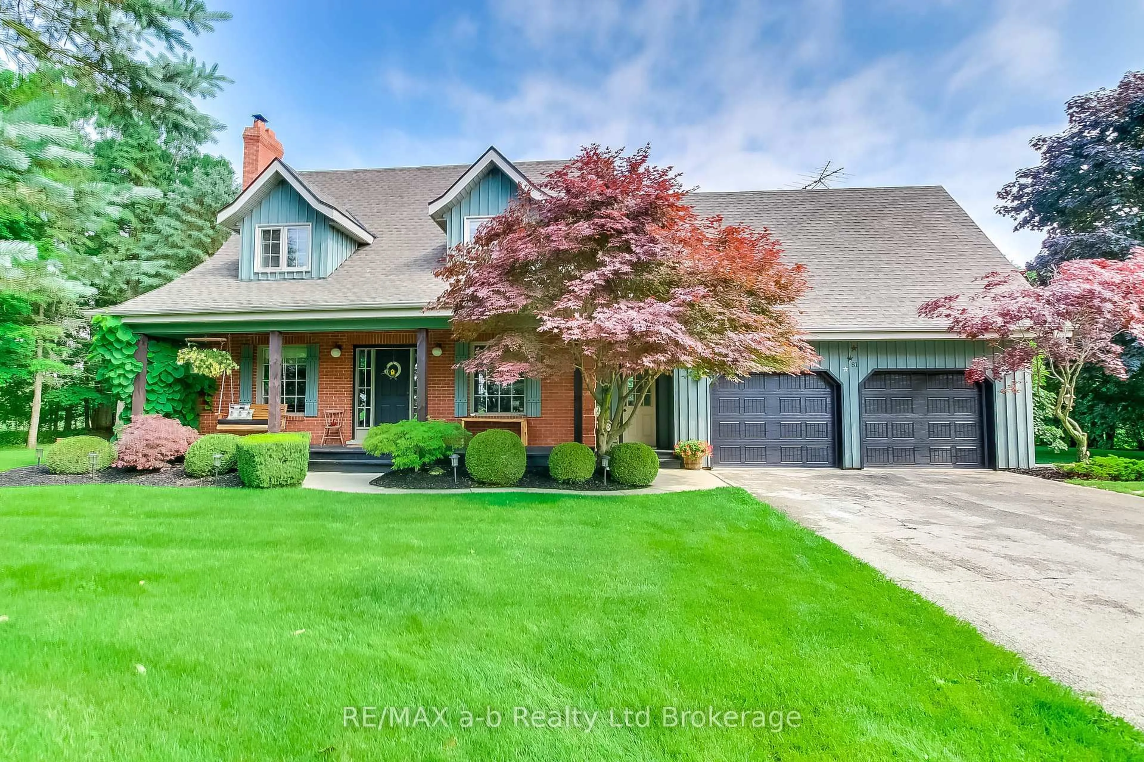 Home with brick exterior material, street for 81 Windham 9 Rd, Norfolk Ontario N0E 1H0