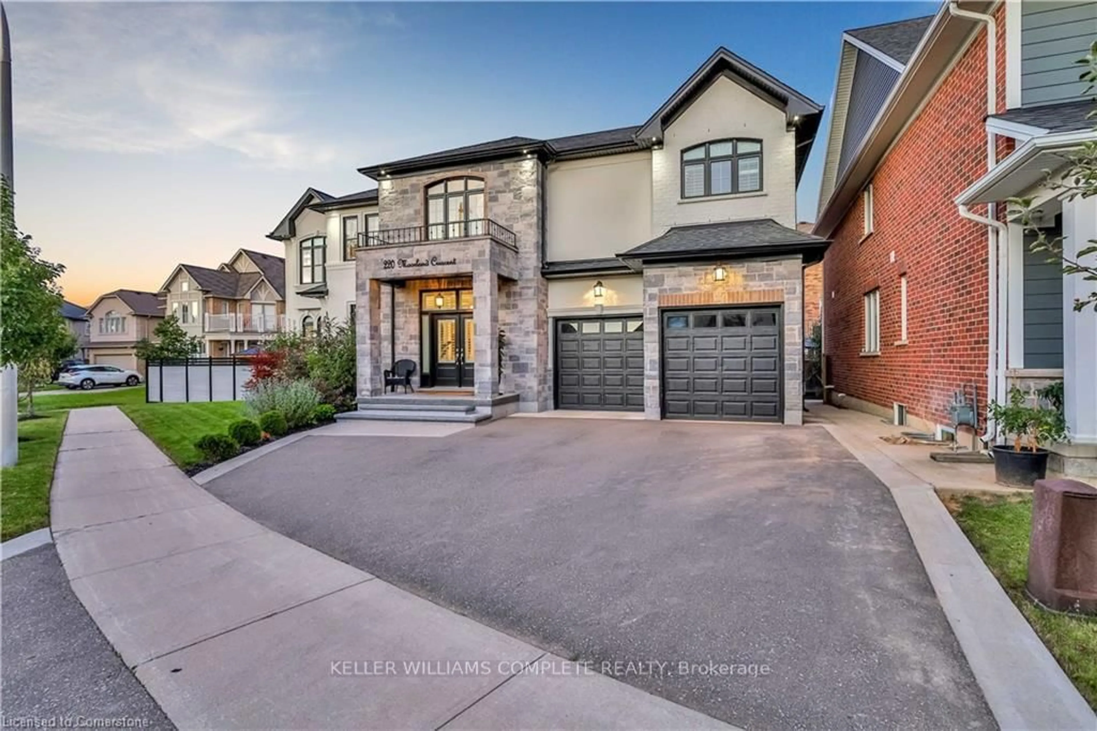 Home with brick exterior material, street for 220 Moorland Cres, Hamilton Ontario L9K 1S6