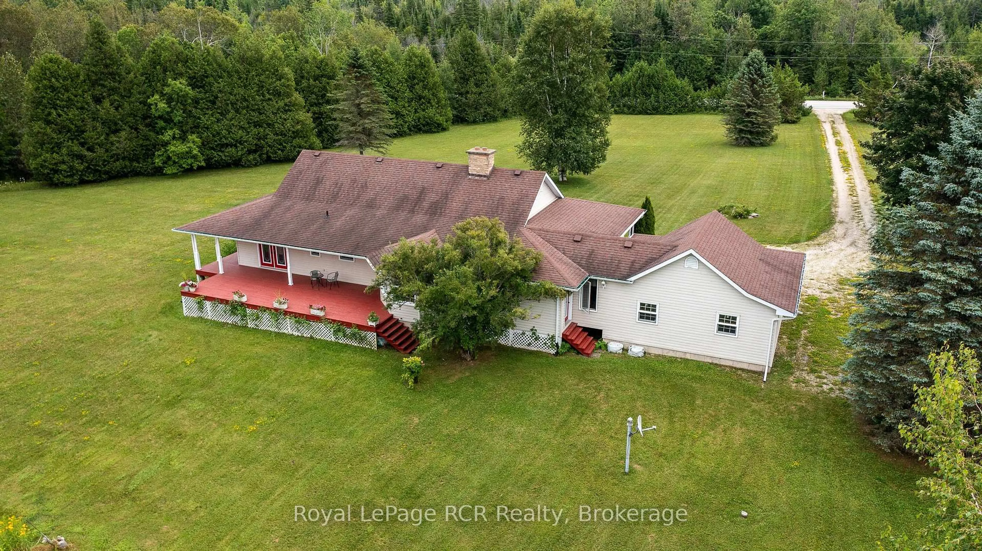 A pic from outside/outdoor area/front of a property/back of a property/a pic from drone, building for 380423 Grey Road 32, Grey Highlands Ontario N0C 1E0