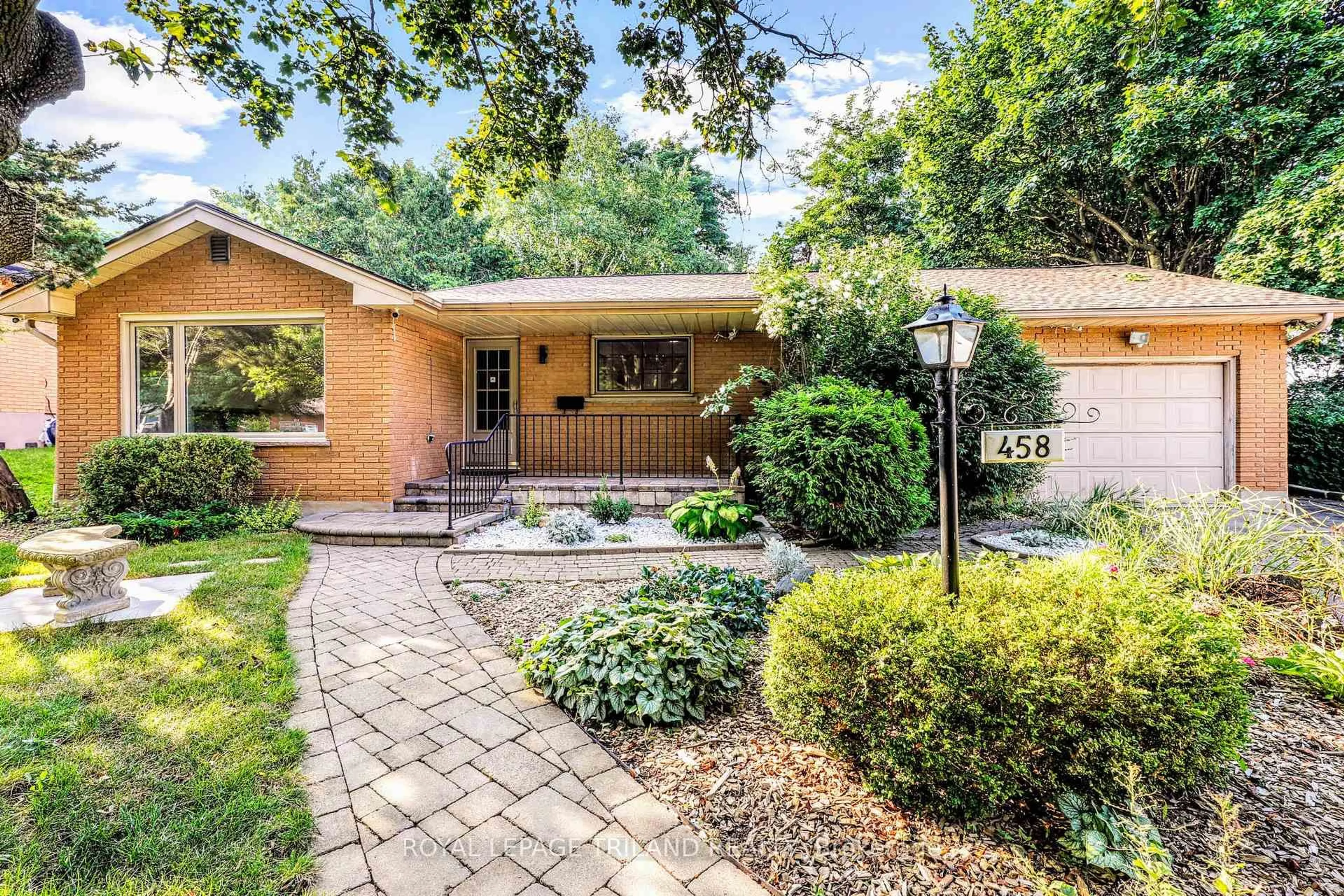 Home with brick exterior material, street for 458 Three Valleys Cres, London South Ontario N5Z 3E7