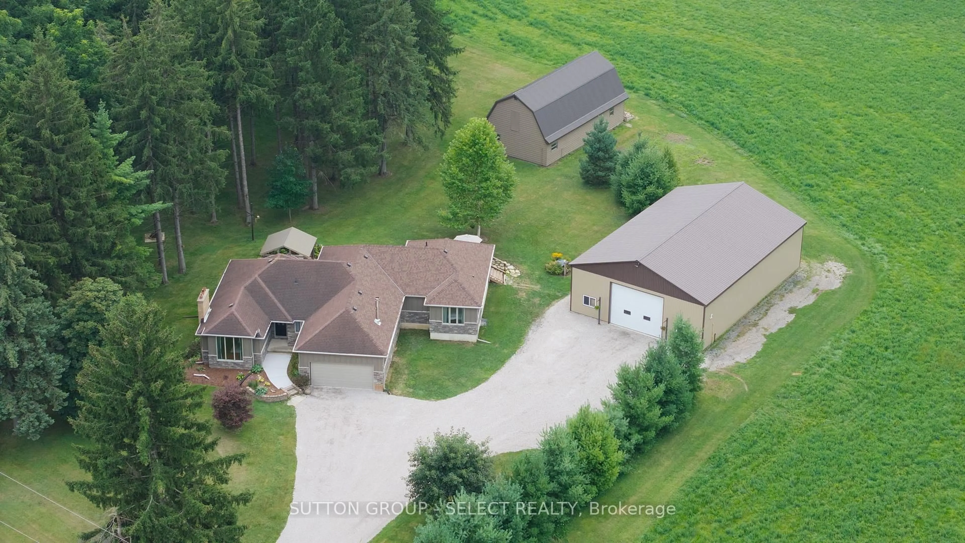 A pic from outside/outdoor area/front of a property/back of a property/a pic from drone, unknown for 3983 Brigham Rd, Middlesex Centre Ontario N6P 1P3