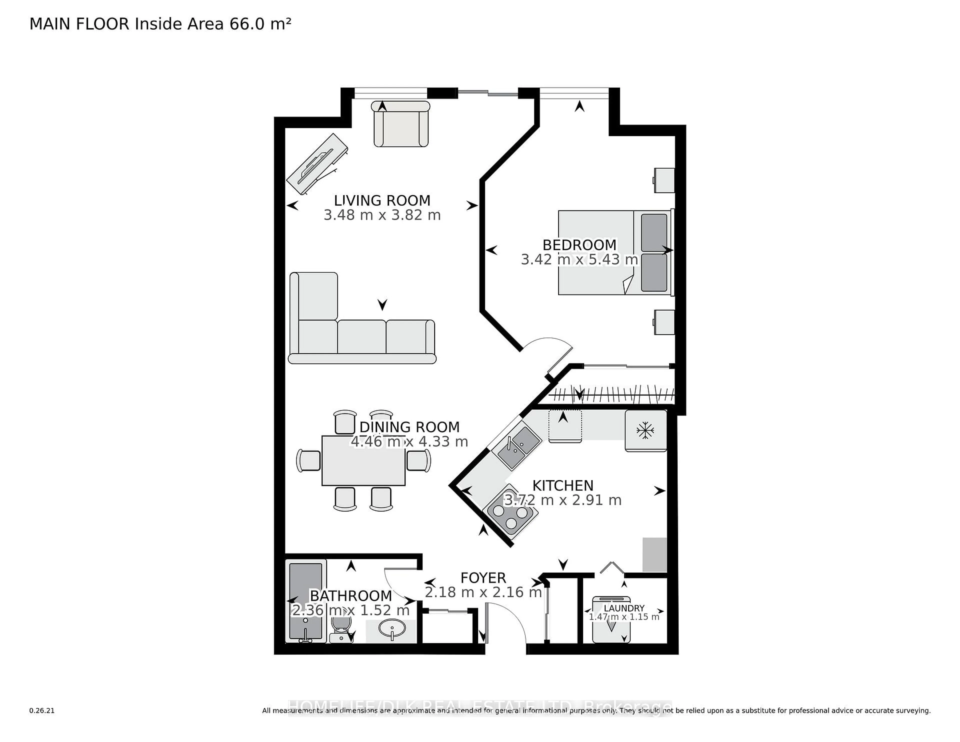 Floor plan for 274 Ormond St #405, Brockville Ontario K6V 6Z7