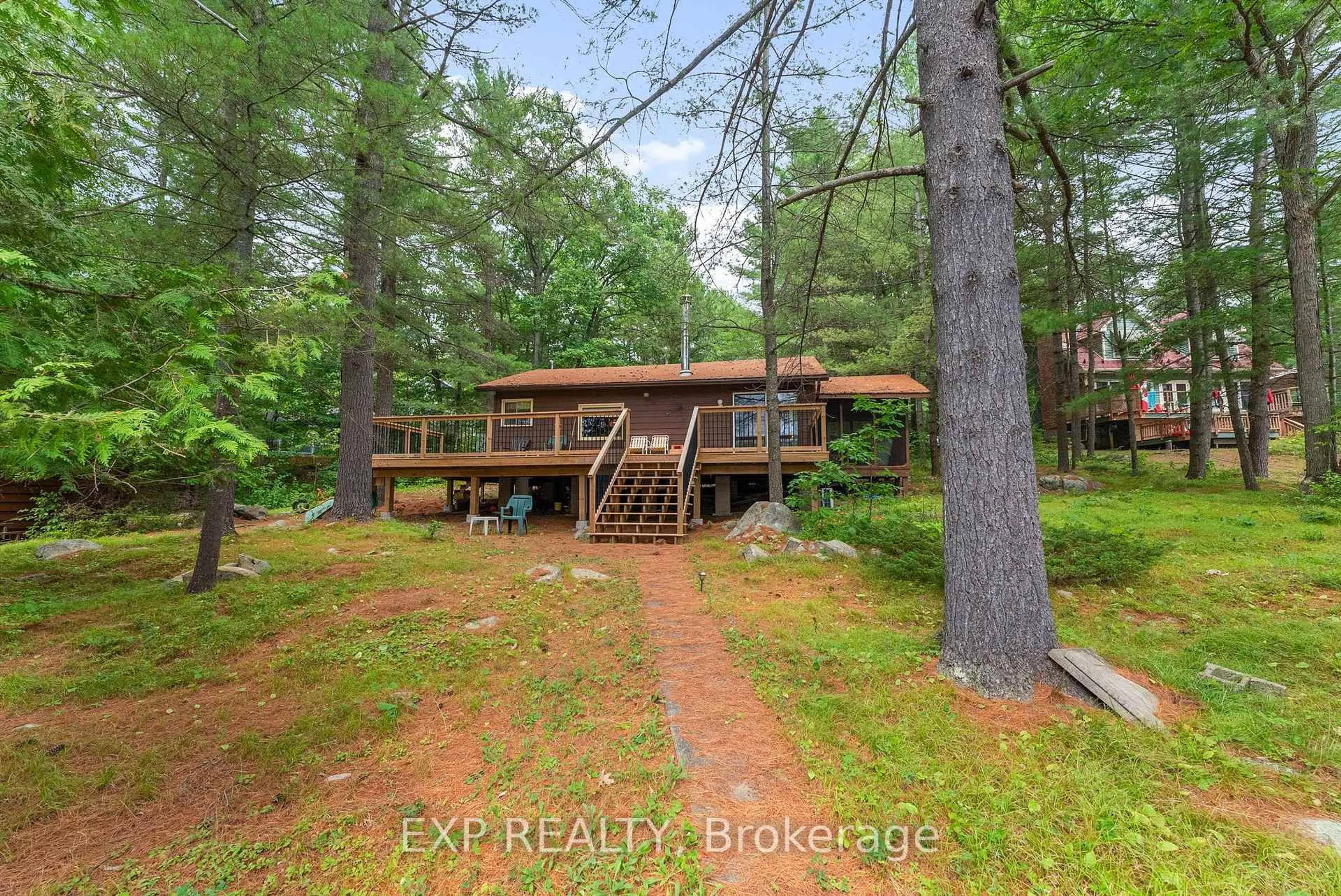 A pic from outside/outdoor area/front of a property/back of a property/a pic from drone, water/lake/river/ocean view for 299 High Lane, Renfrew Ontario K7V 3Z9
