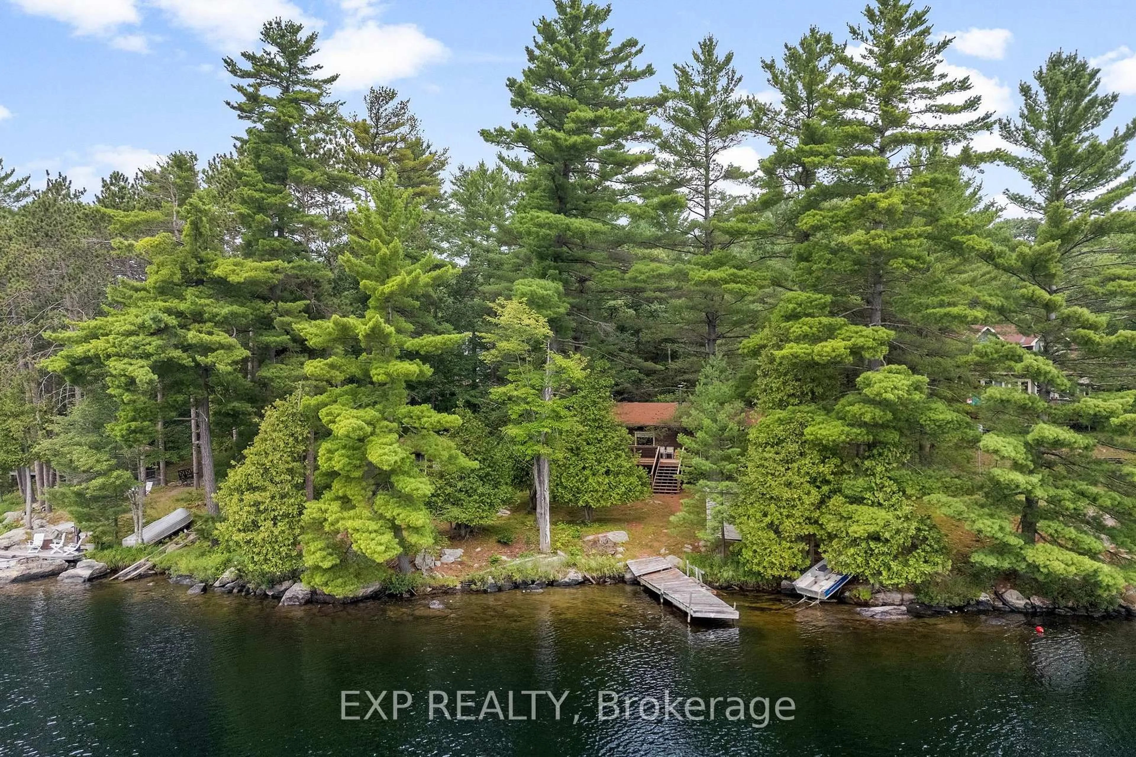 A pic from outside/outdoor area/front of a property/back of a property/a pic from drone, water/lake/river/ocean view for 299 High Lane, Renfrew Ontario K7V 3Z9