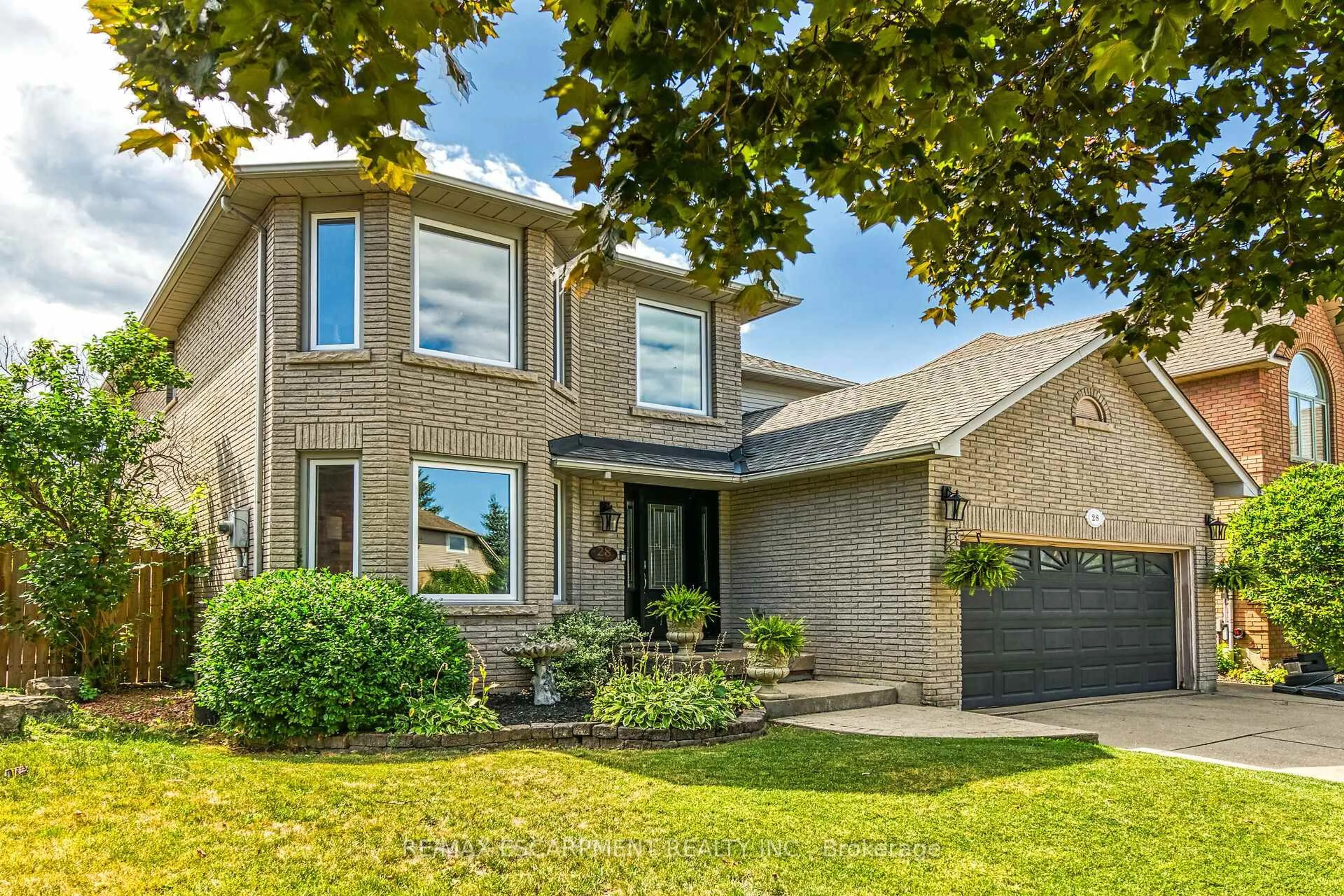 Home with brick exterior material, street for 28 DOLMAN St, Hamilton Ontario L8J 2P3
