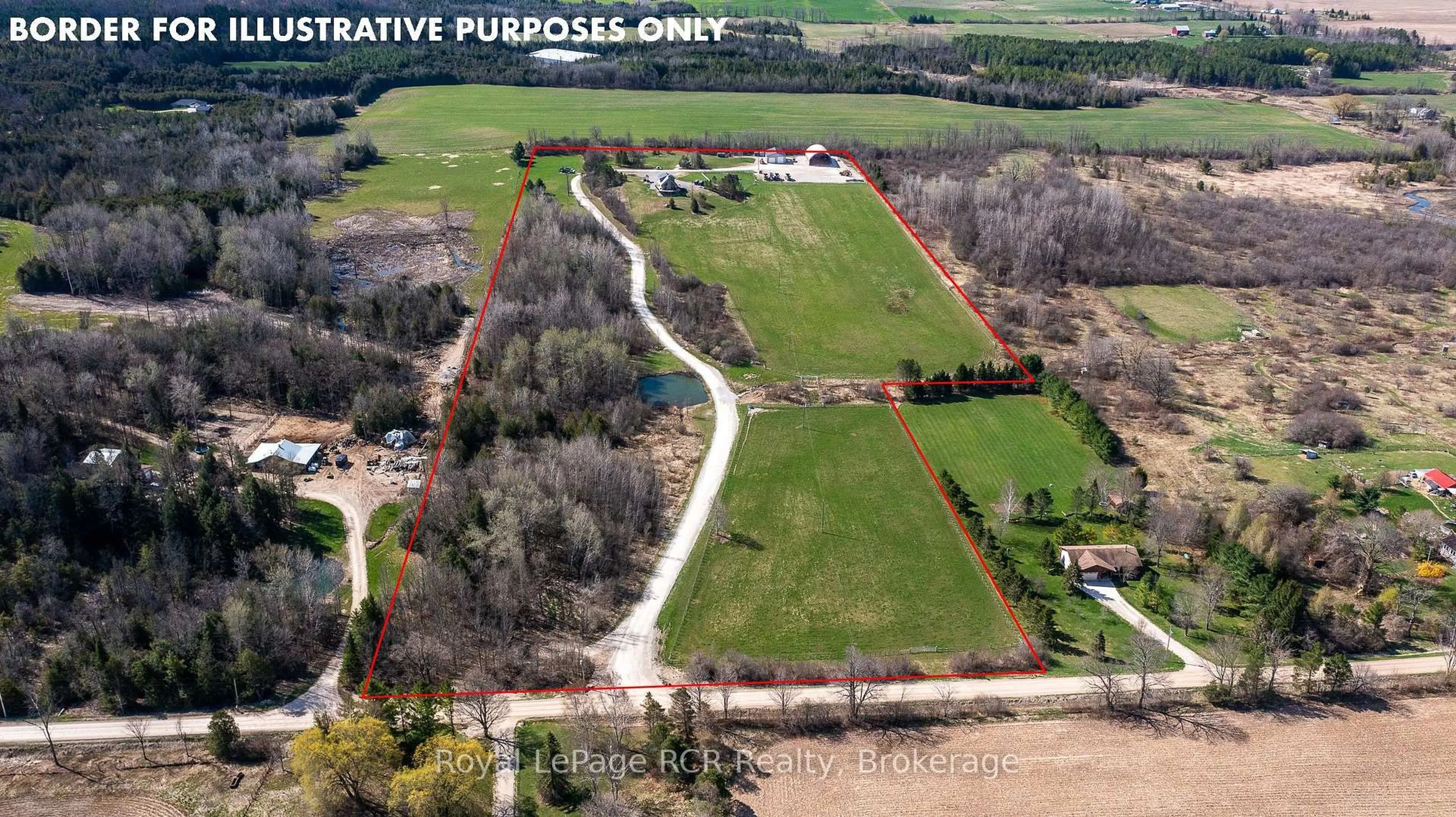A pic from outside/outdoor area/front of a property/back of a property/a pic from drone, unknown for 742654 Sideroad 4B Sdrd, Chatsworth Ontario N0H 1G0