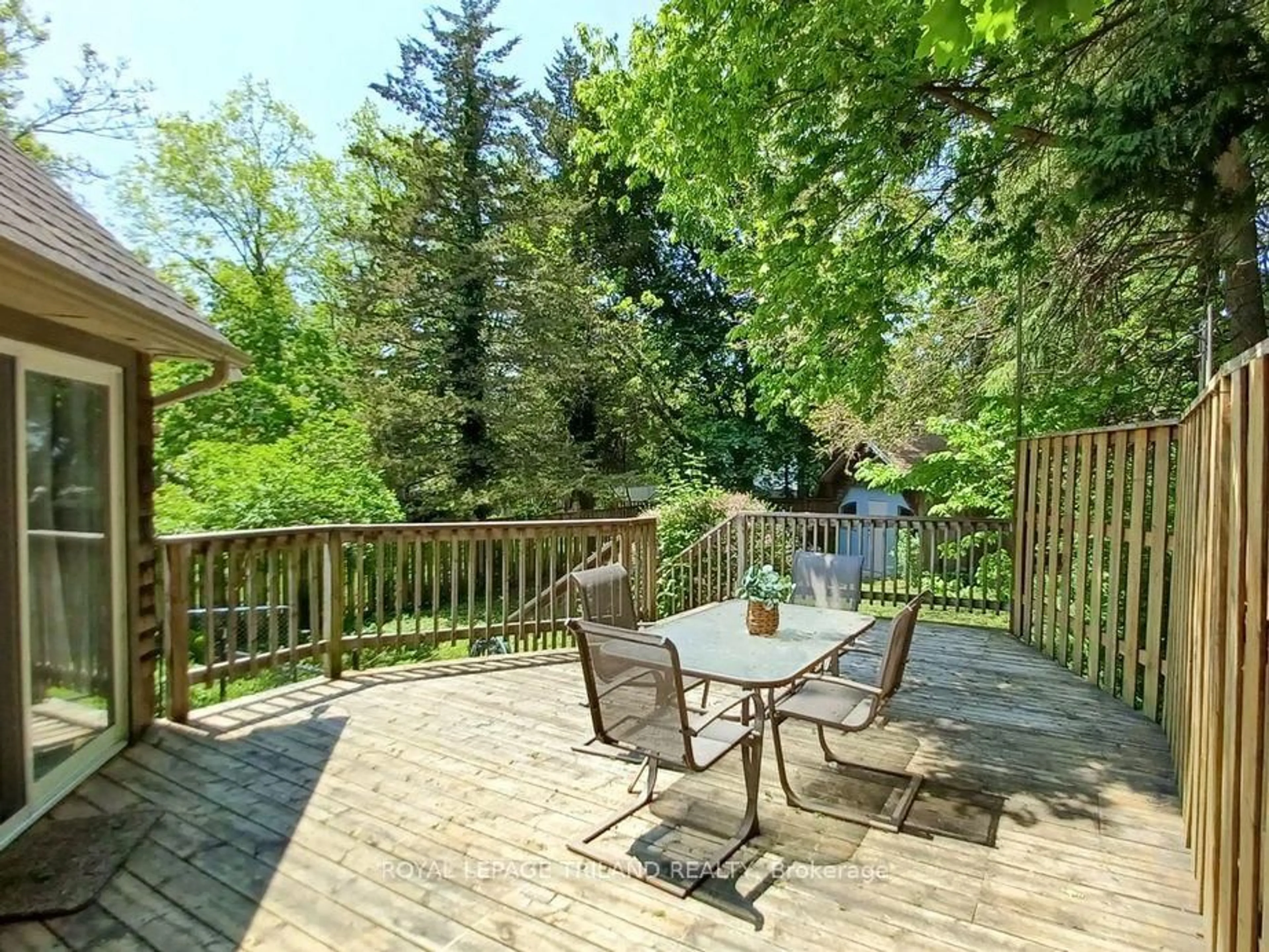 Patio, forest/trees view for 16 Woodward Ave, London North Ontario N6H 2G7