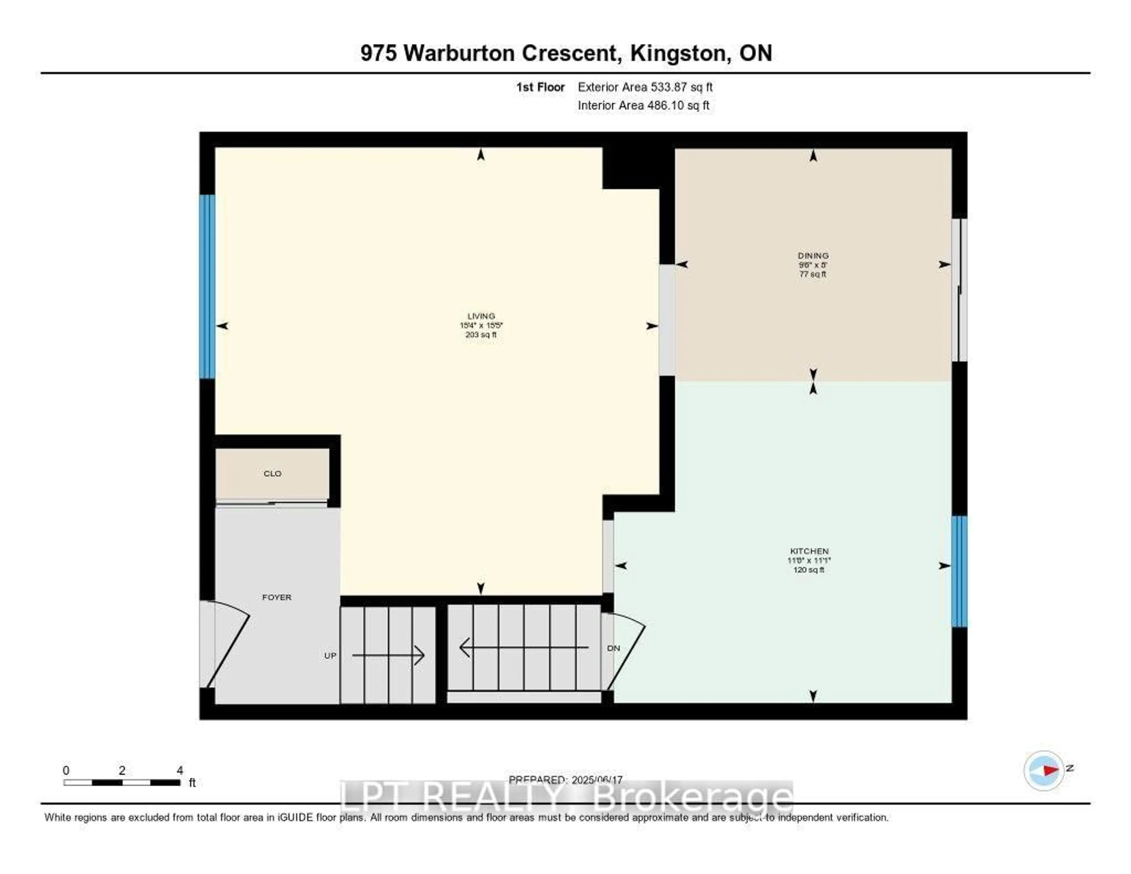 Floor plan for 975 Warburton Cres, Kingston Ontario K7M 8L1