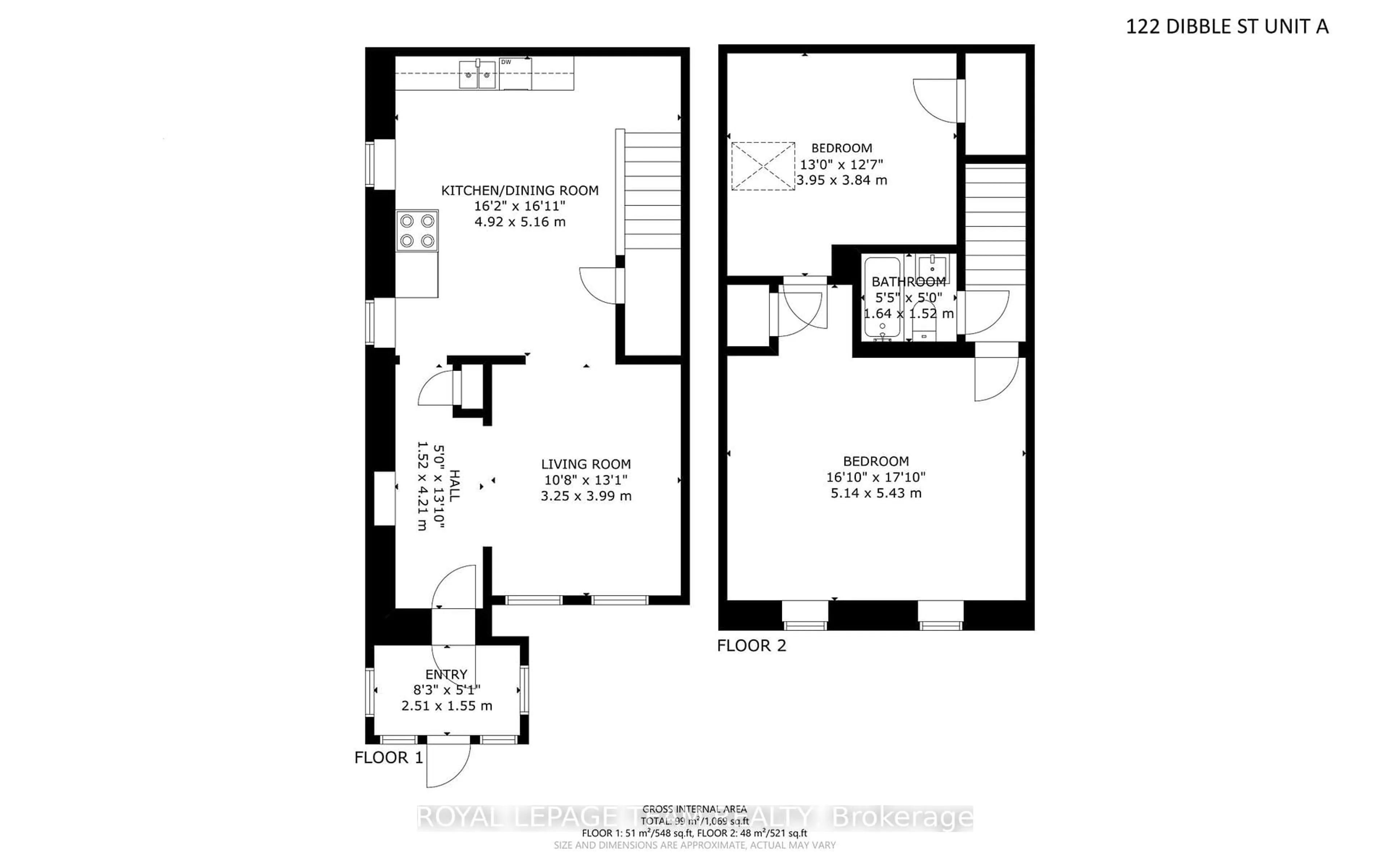 Floor plan for 122 Dibble St, Prescott Ontario K0E 1T0