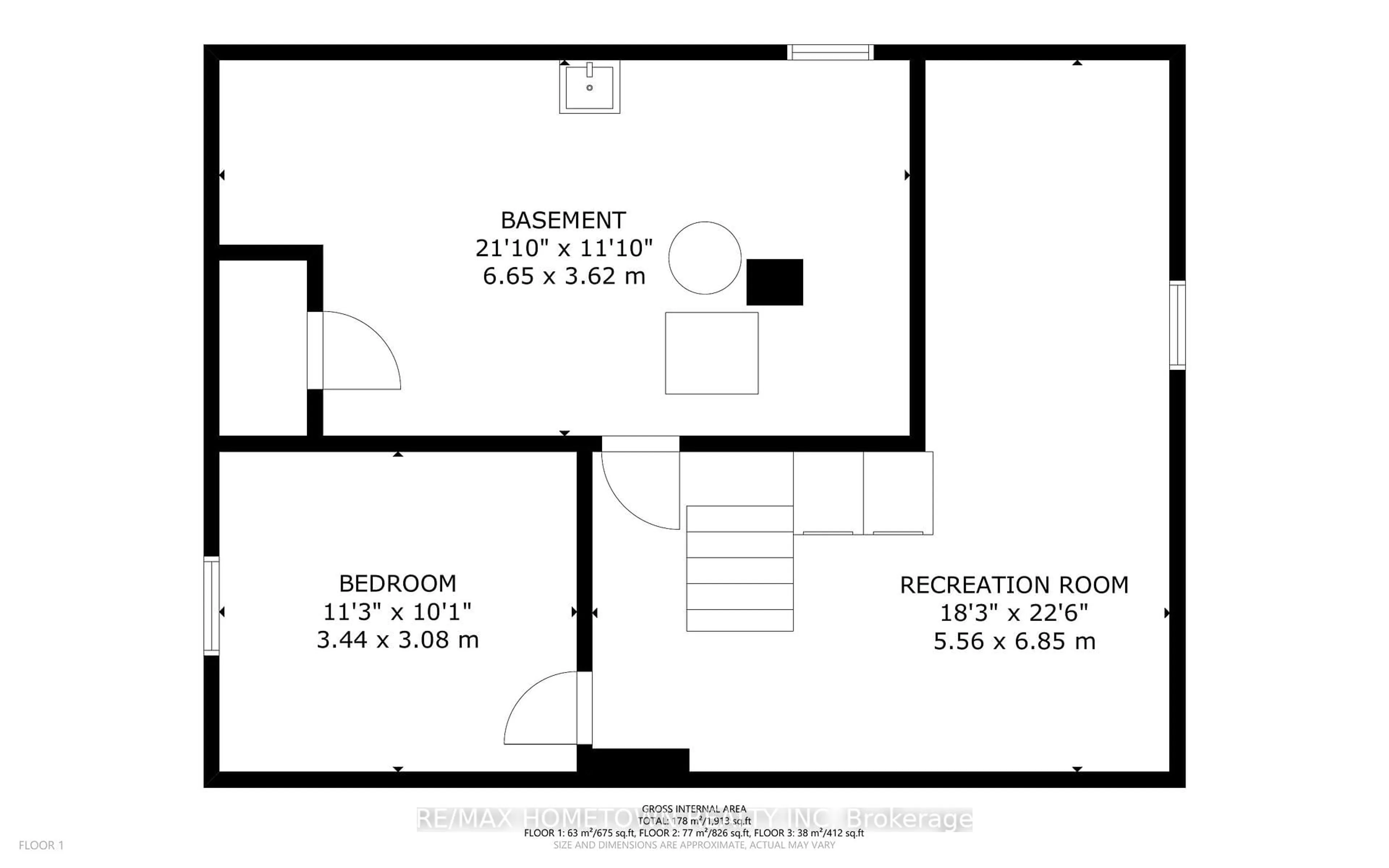 Floor plan for 84 Chaffey St, Brockville Ontario K6V 4L7