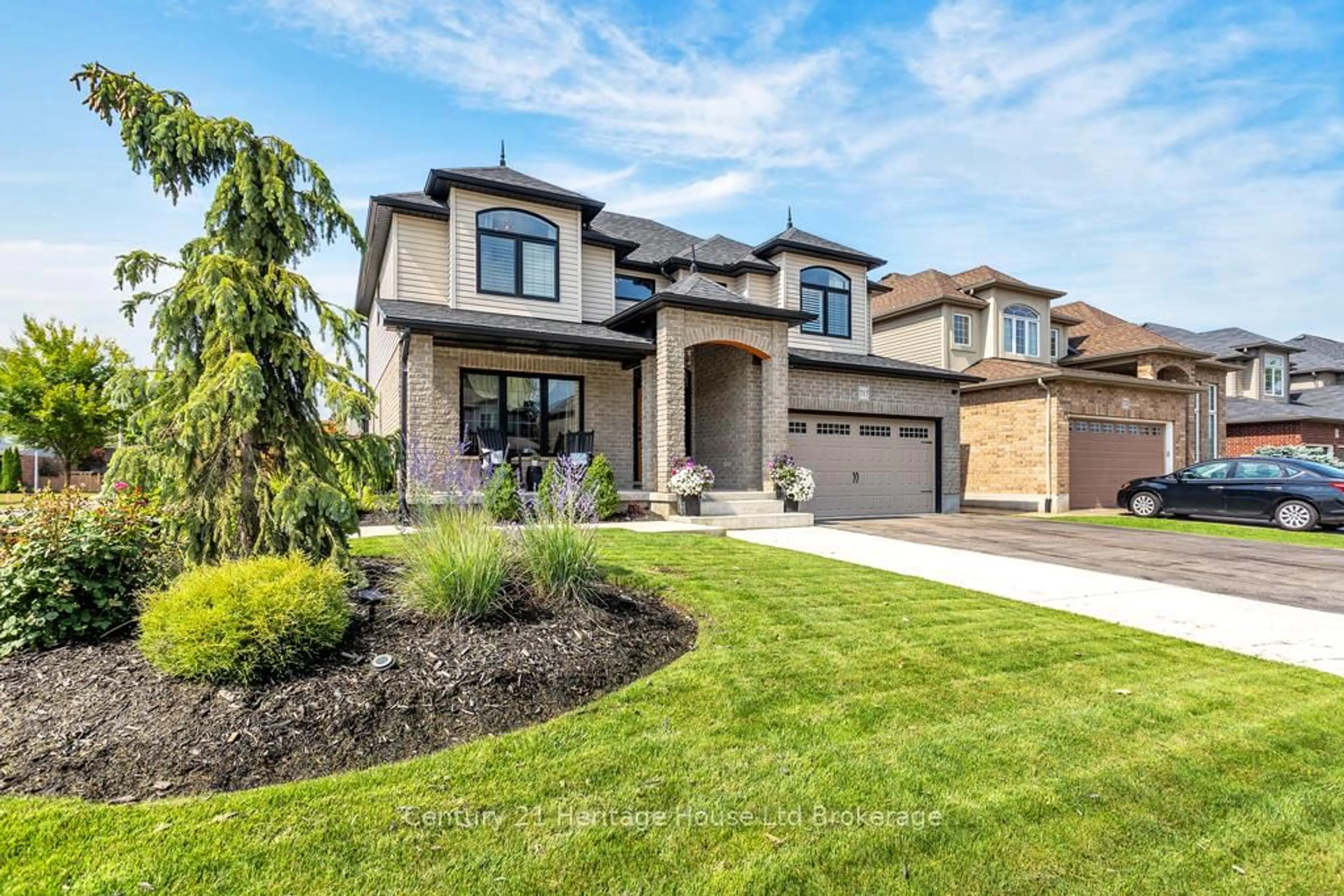 Home with brick exterior material, street for 717 Normandy Dr, Woodstock Ontario N4T 0C5