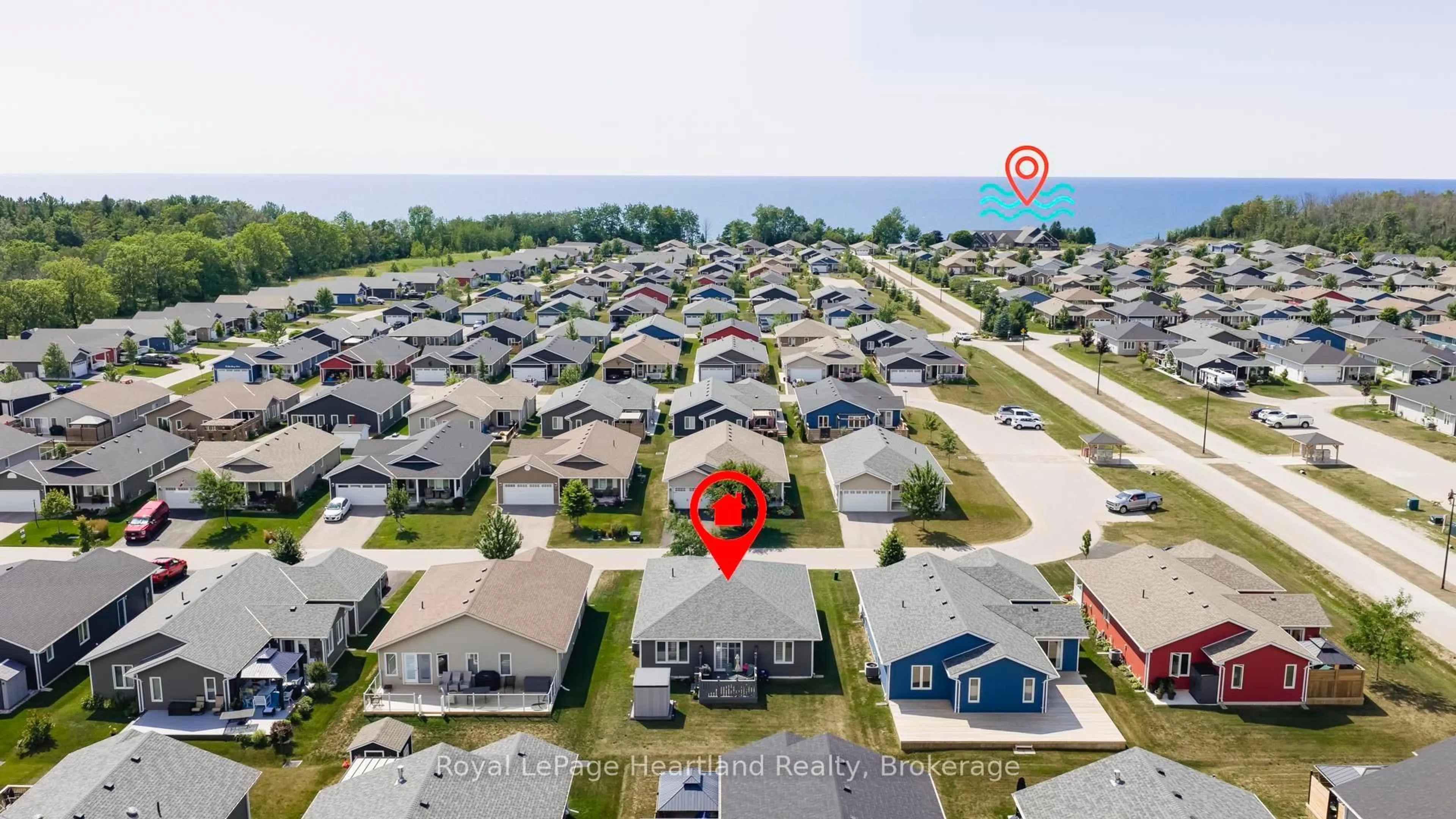 A pic from outside/outdoor area/front of a property/back of a property/a pic from drone, street for 94 Lake Breeze Dr, Ashfield-Colborne-Wawanosh Ontario N7A 0B9