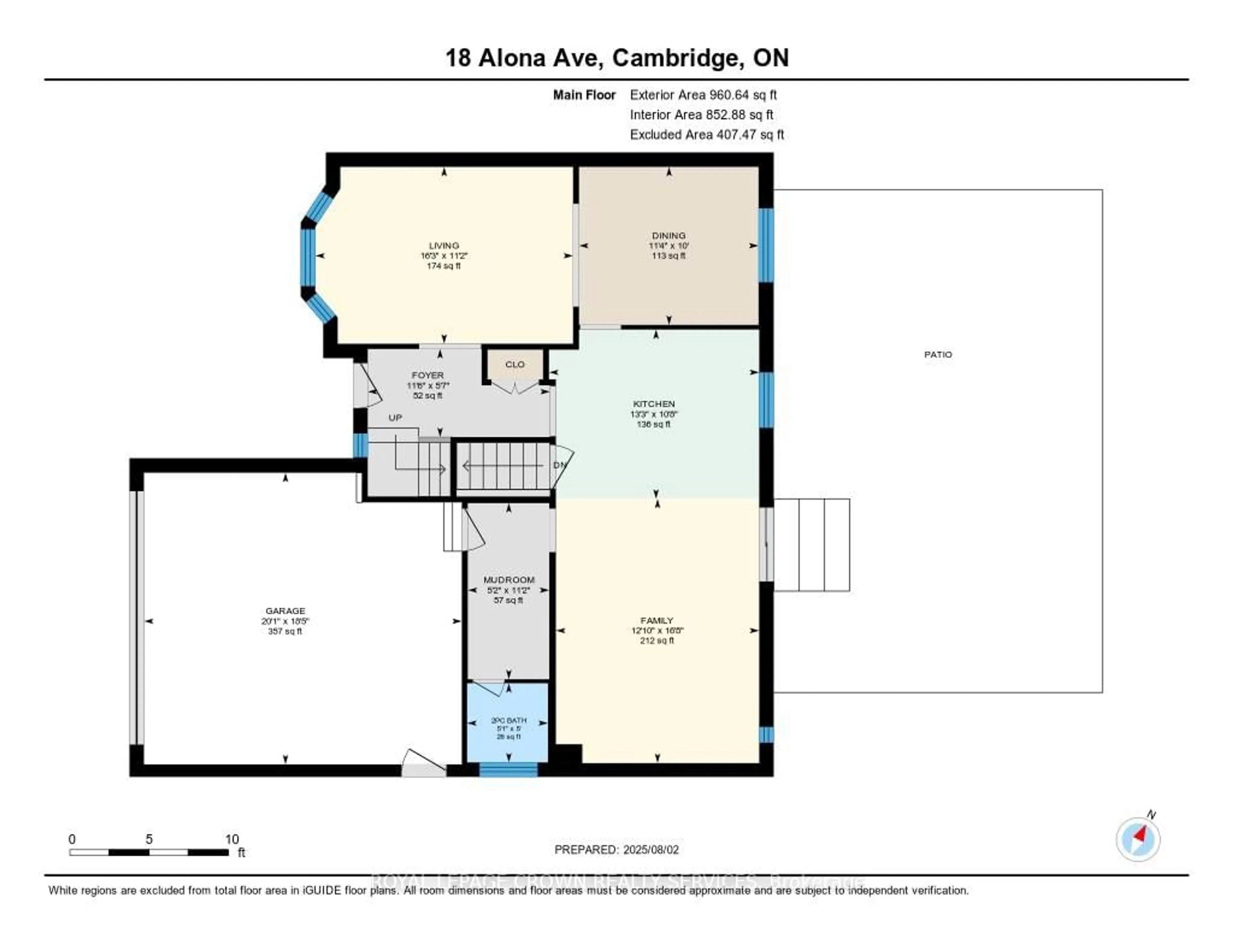 Floor plan for 18 Alona Ave, Cambridge Ontario N3C 3Y5