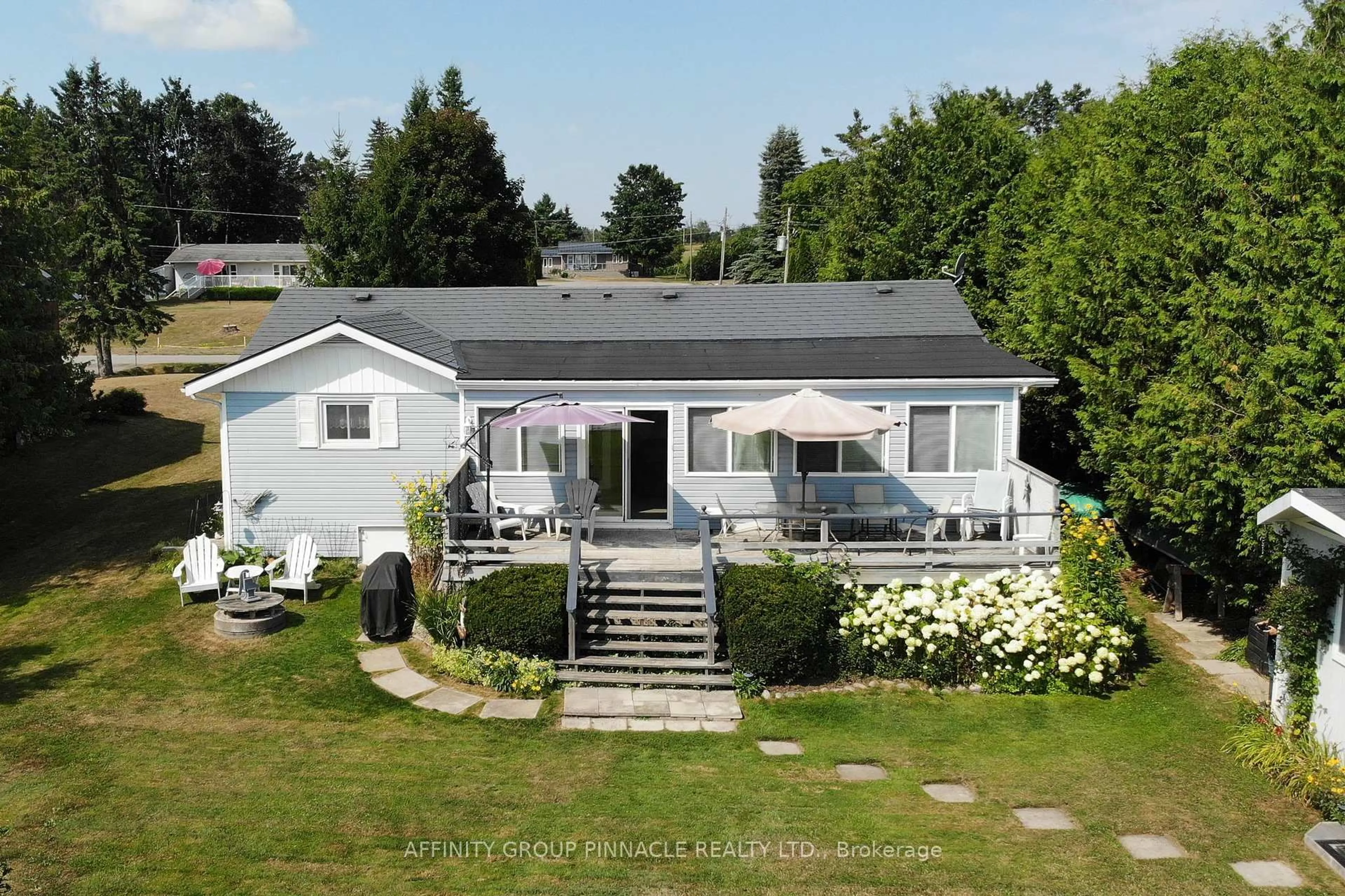 A pic from outside/outdoor area/front of a property/back of a property/a pic from drone, unknown for 11 Lakeview Cres, Kawartha Lakes Ontario K0M 1A0