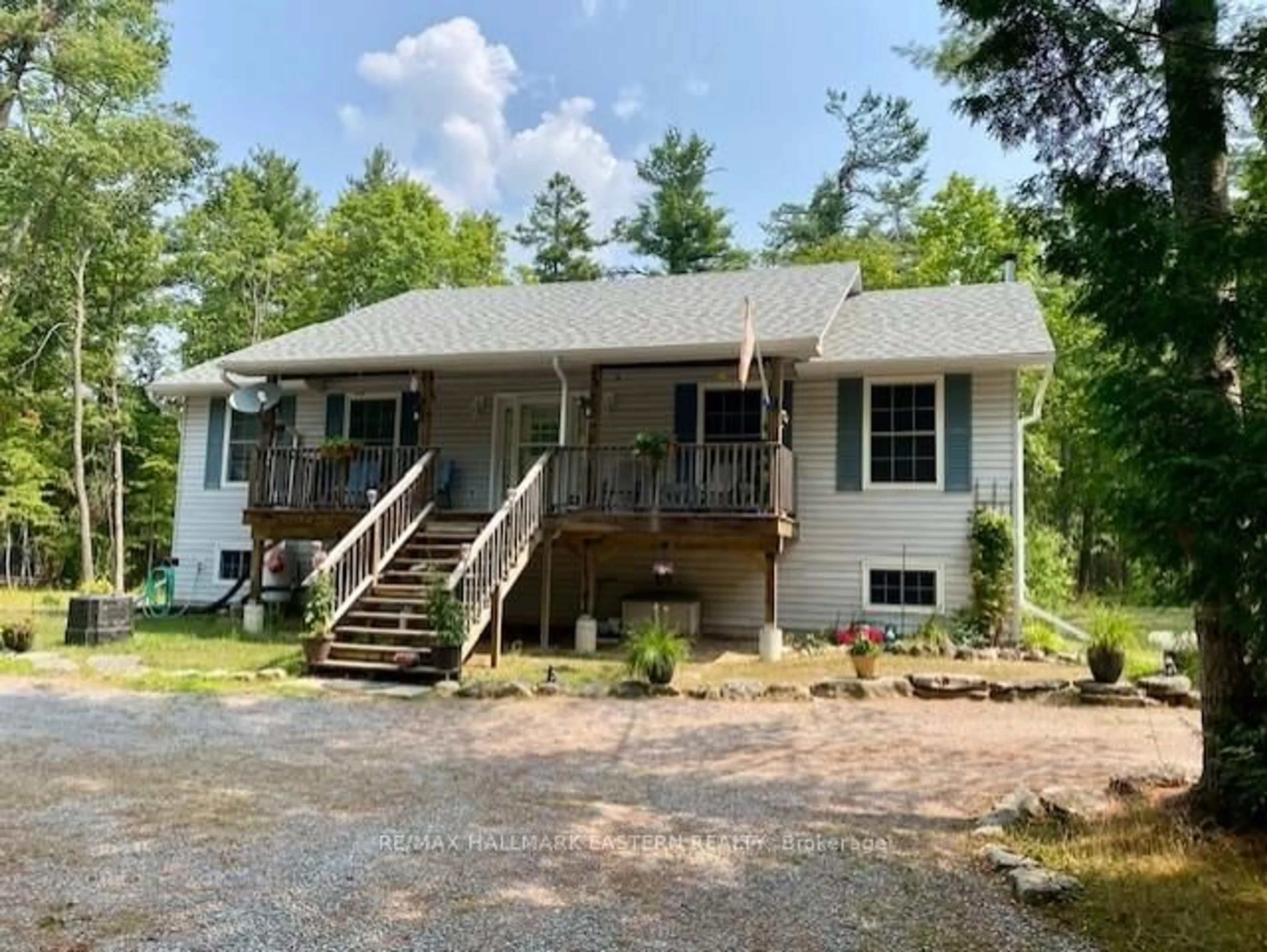 A pic from outside/outdoor area/front of a property/back of a property/a pic from drone, water/lake/river/ocean view for 39 Buckhorn Narrows Rd, Trent Lakes Ontario K0L 1J0
