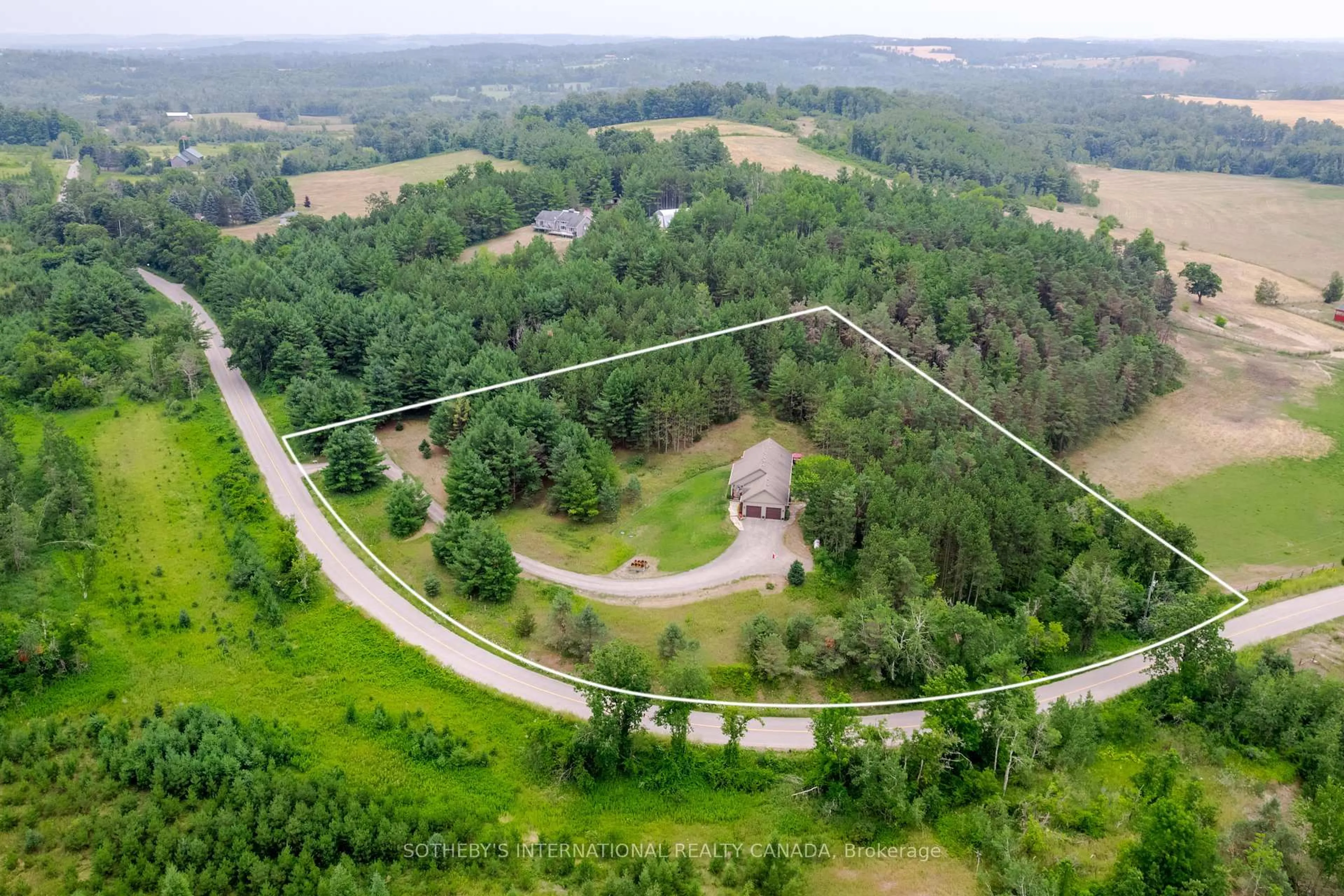 A pic from outside/outdoor area/front of a property/back of a property/a pic from drone, forest/trees view for 72 Campbell Rd, Trent Hills Ontario K0K 3K0